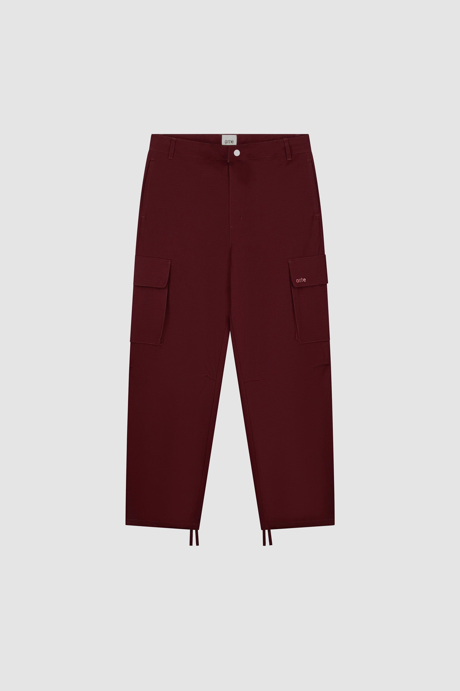 Waxed Ripstop Pants - Bordeaux