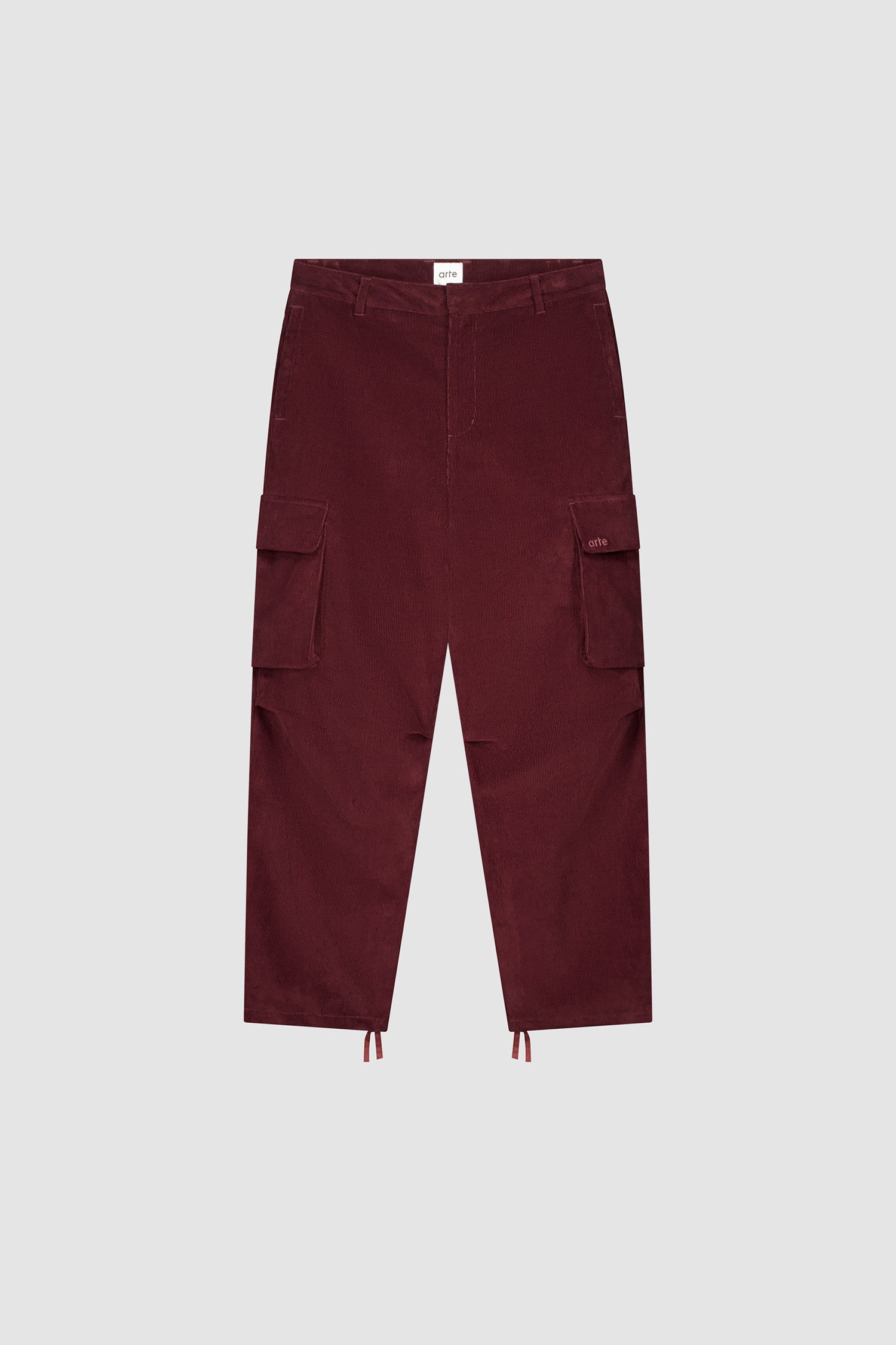 Corduroy Cargo Pants - Bordeaux