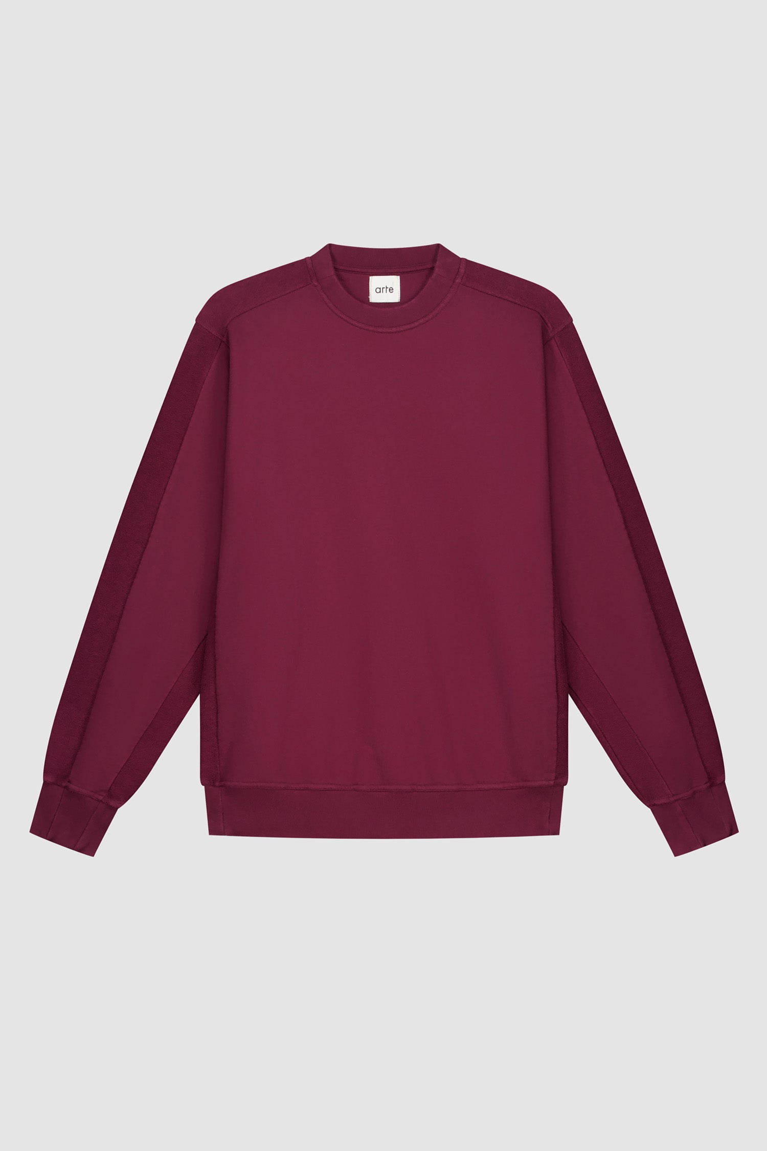 In/Out Crewneck - Bordeaux