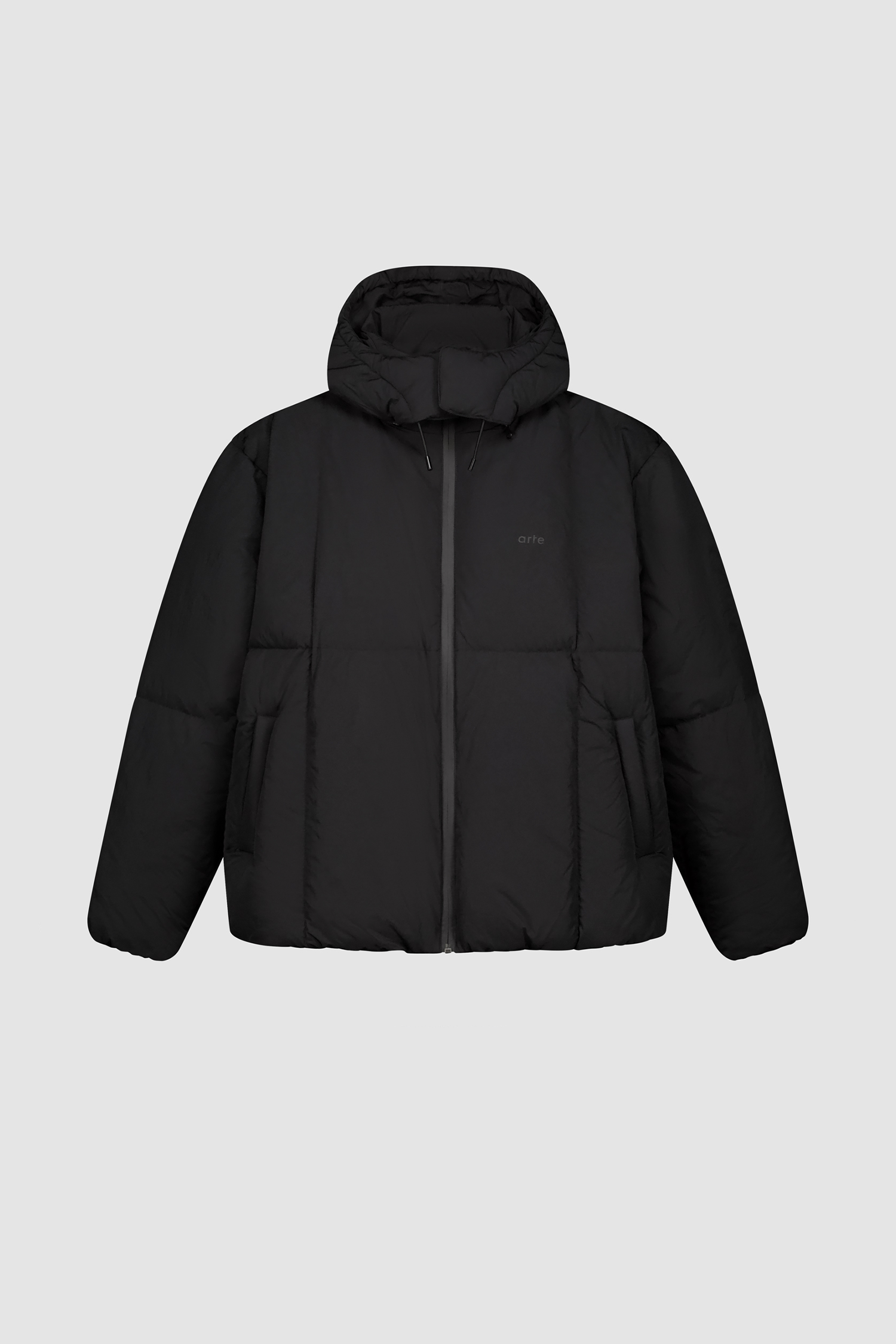 Special Cuts Puffer Jacket - Black