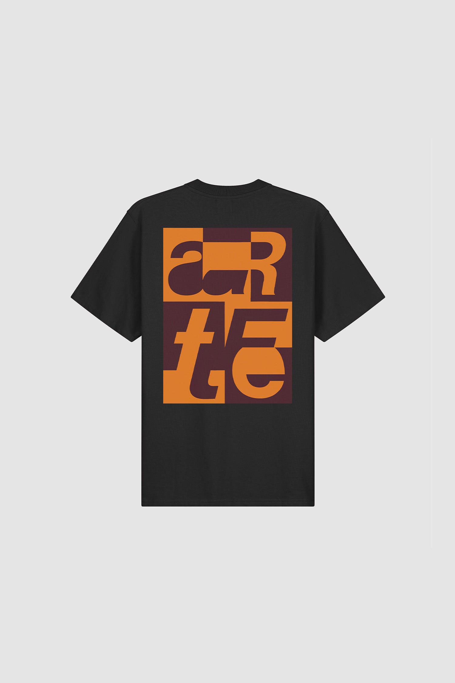 T-shirt graphique noir, vue arrière