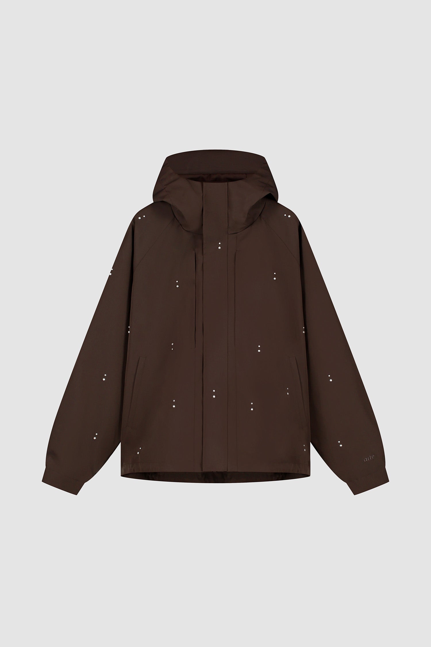 Technical Revits Jacket in Brown, front view