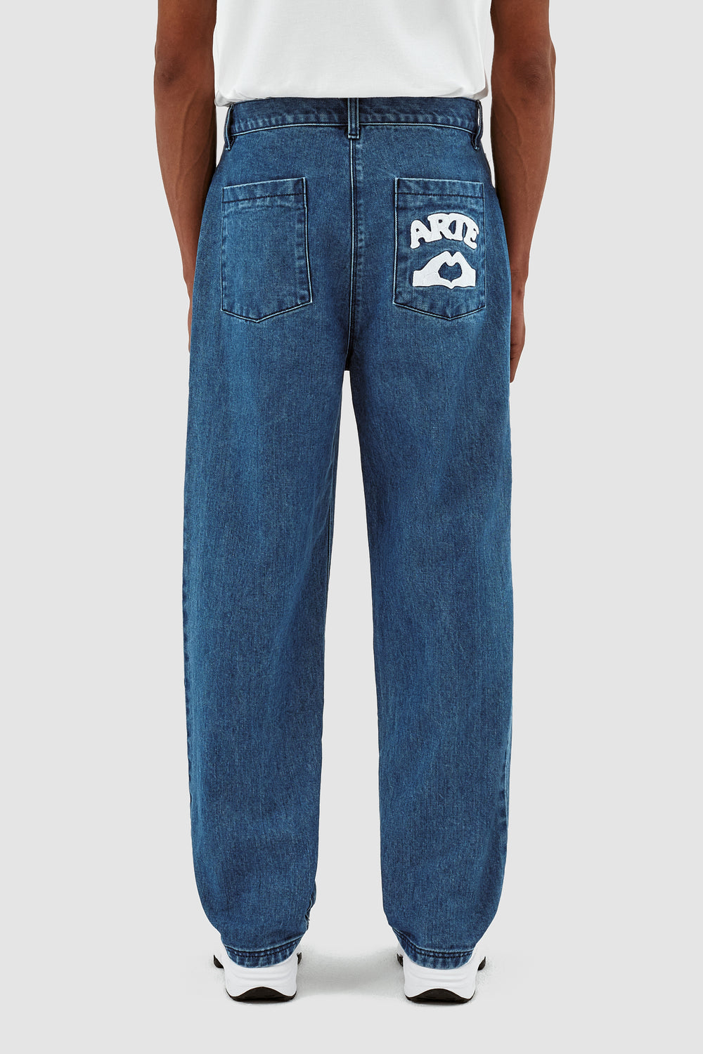 Paul Pocket Logo Denim Pants - Bleu lavé
