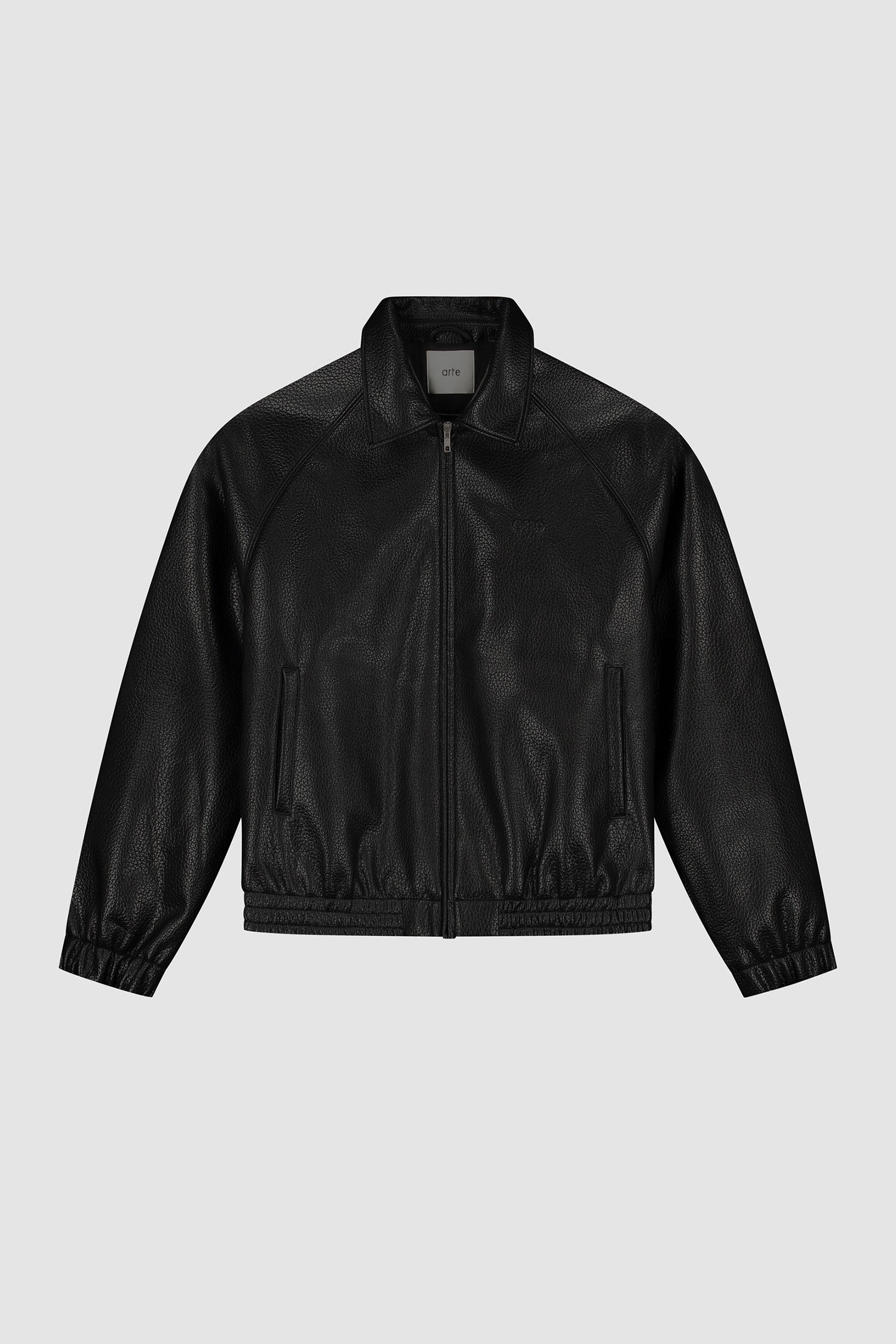 Basic Leather Jacket - Black