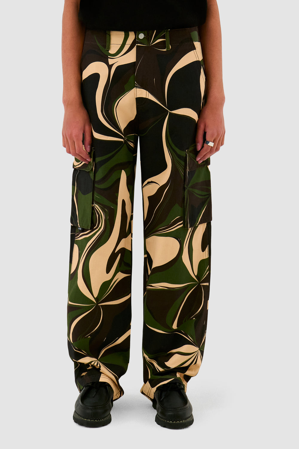 Pantalon cargo camouflage - Imprimé