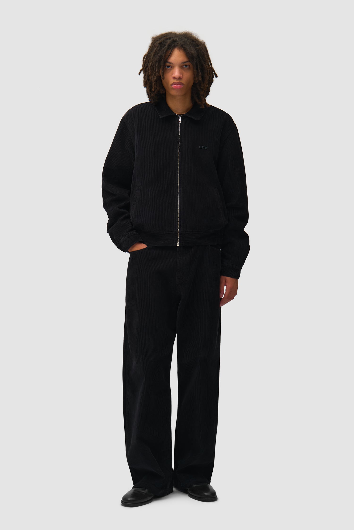 Veste en velours côtelé - Noir