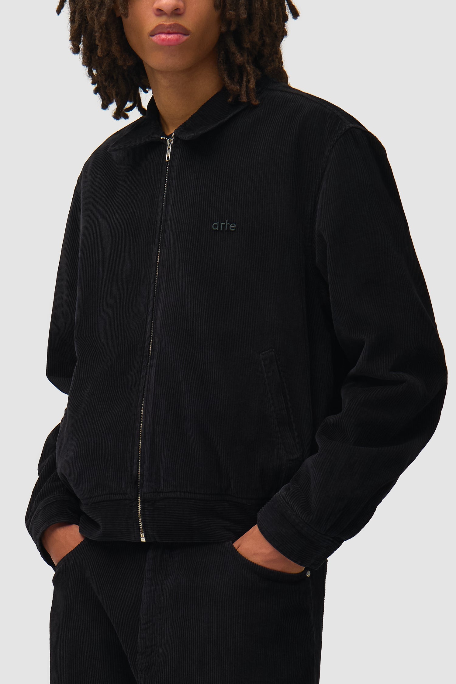 Veste en velours côtelé - Noir