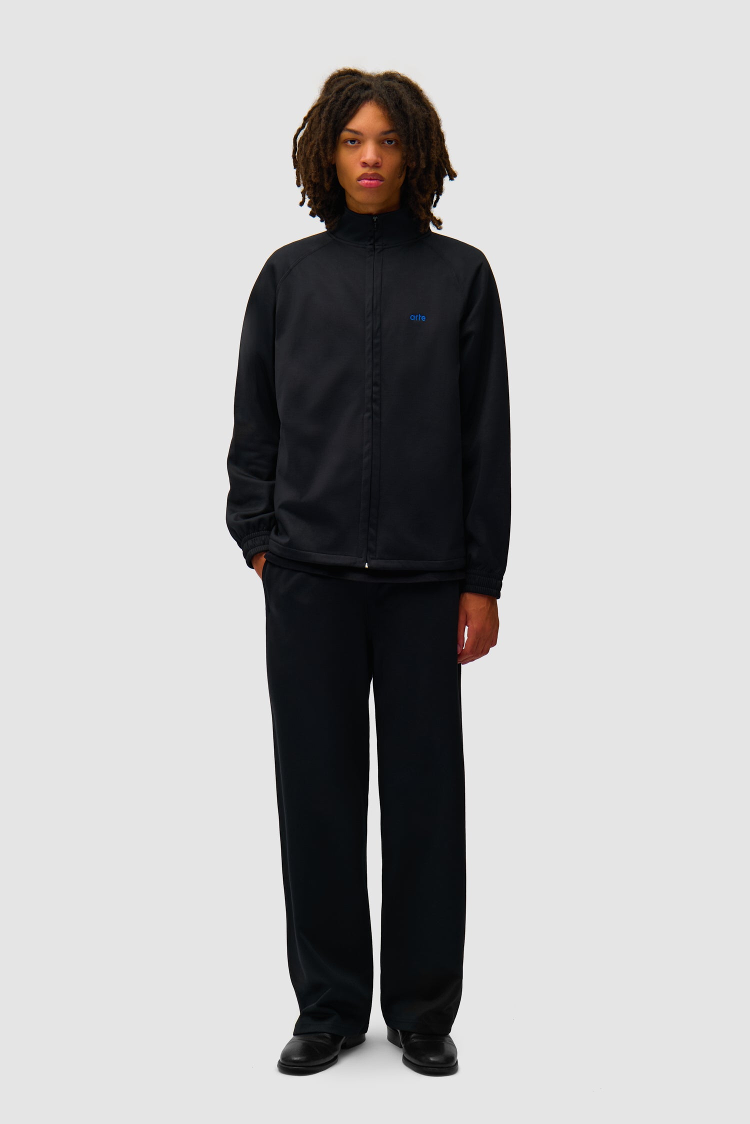 Carded Tracksuit Top - Black