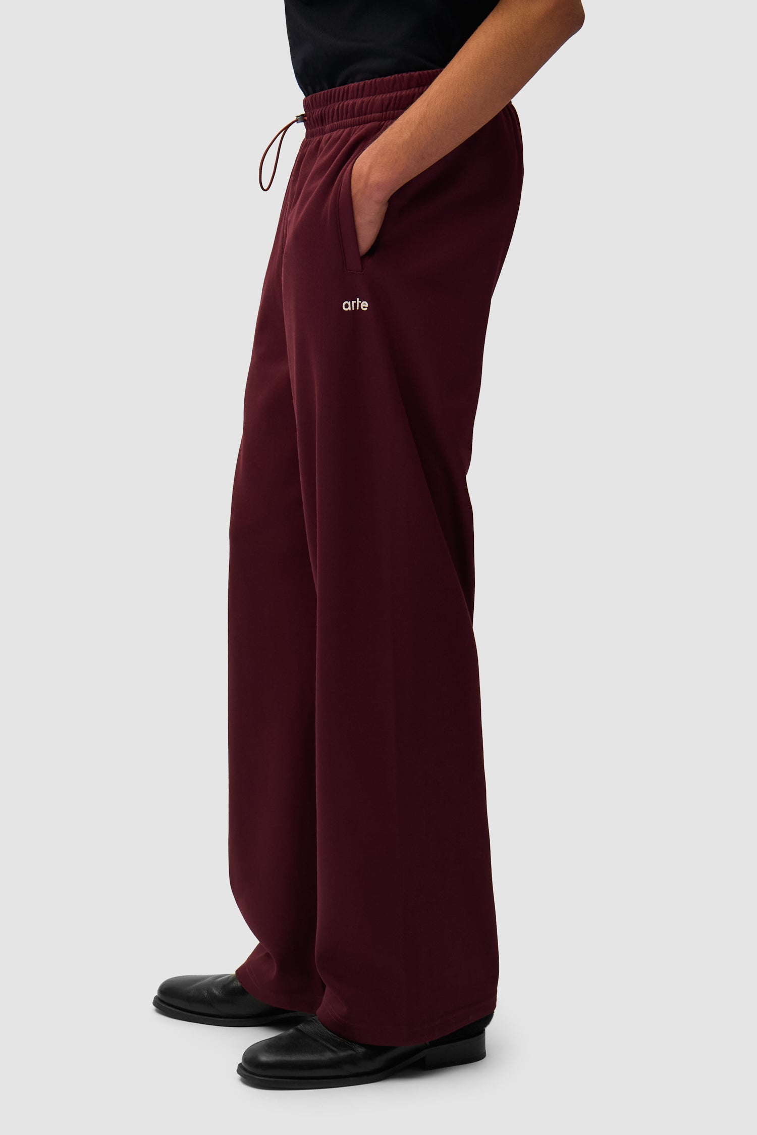 Carded Tracksuit Bottom - Bordeaux