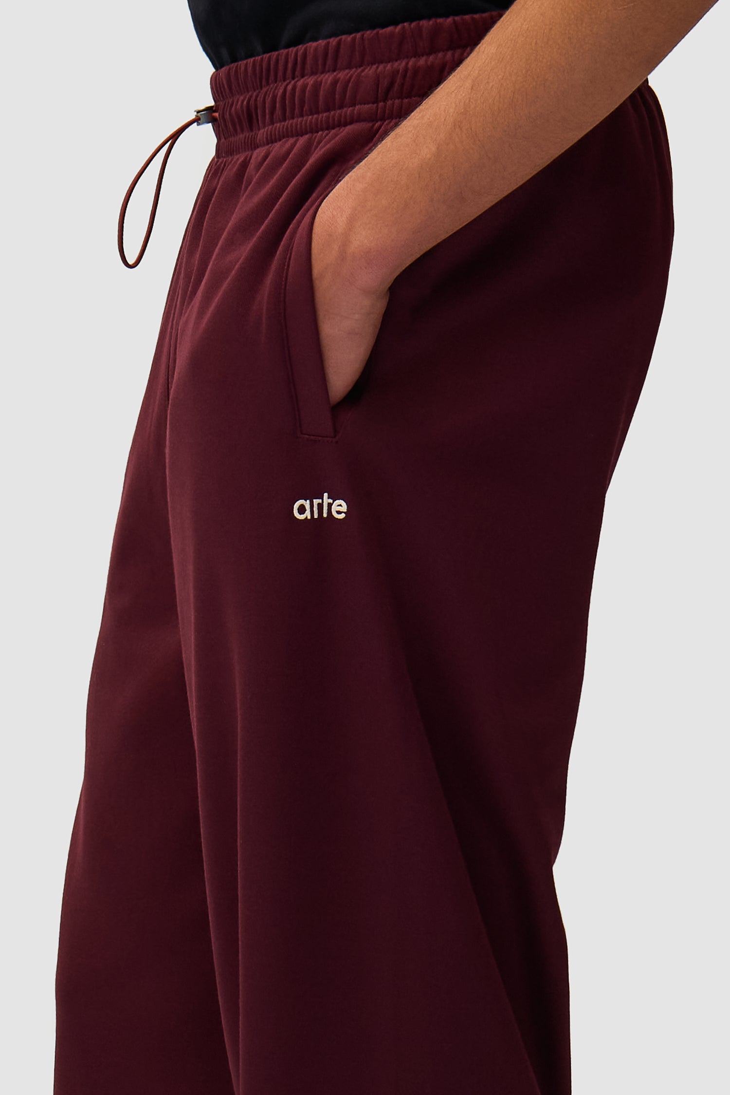 Carded Tracksuit Bottom - Bordeaux