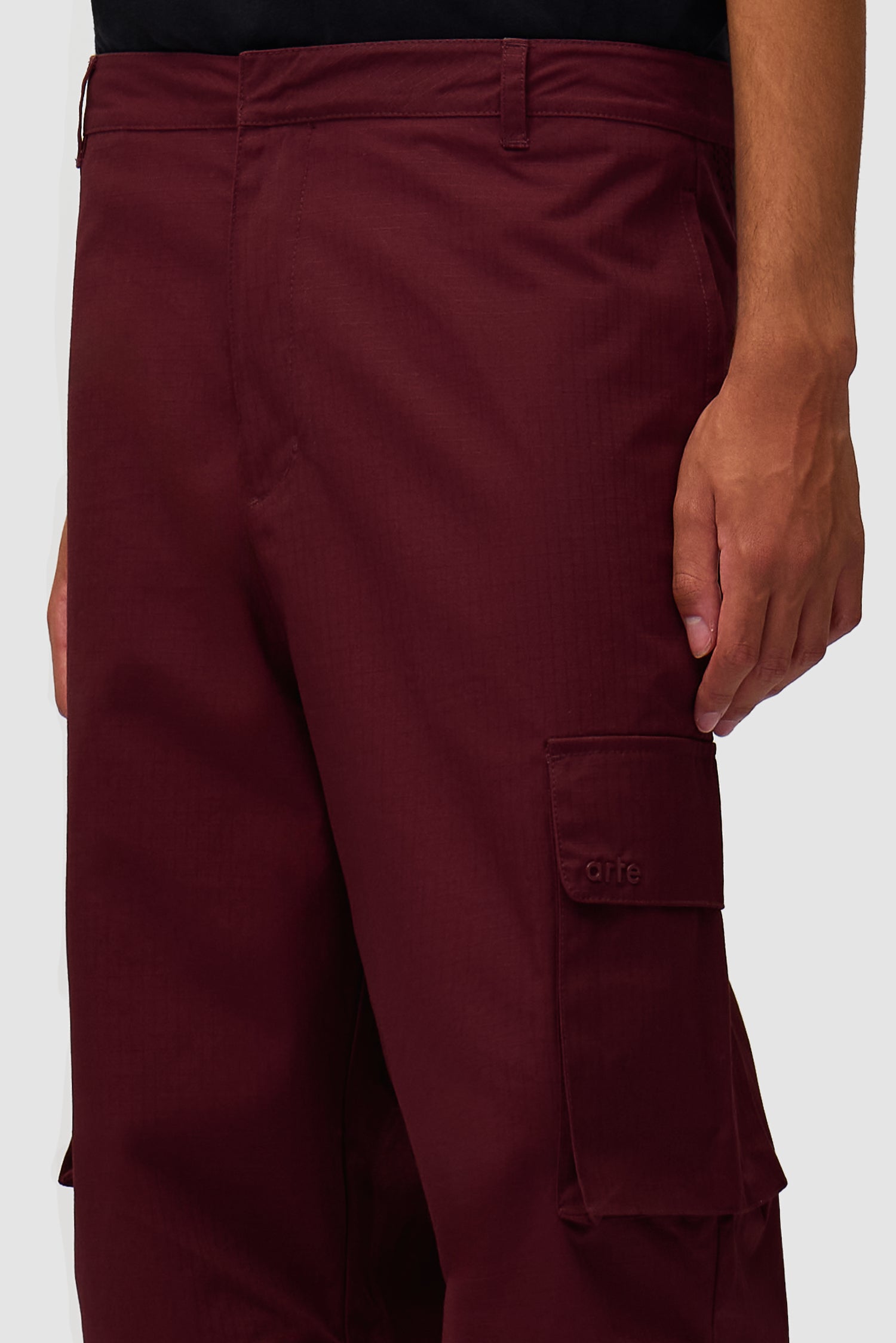 Waxed Ripstop Pants - Bordeaux