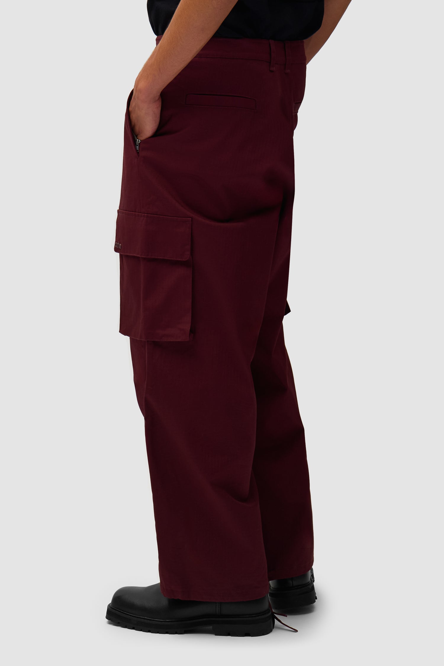 Waxed Ripstop Pants - Bordeaux