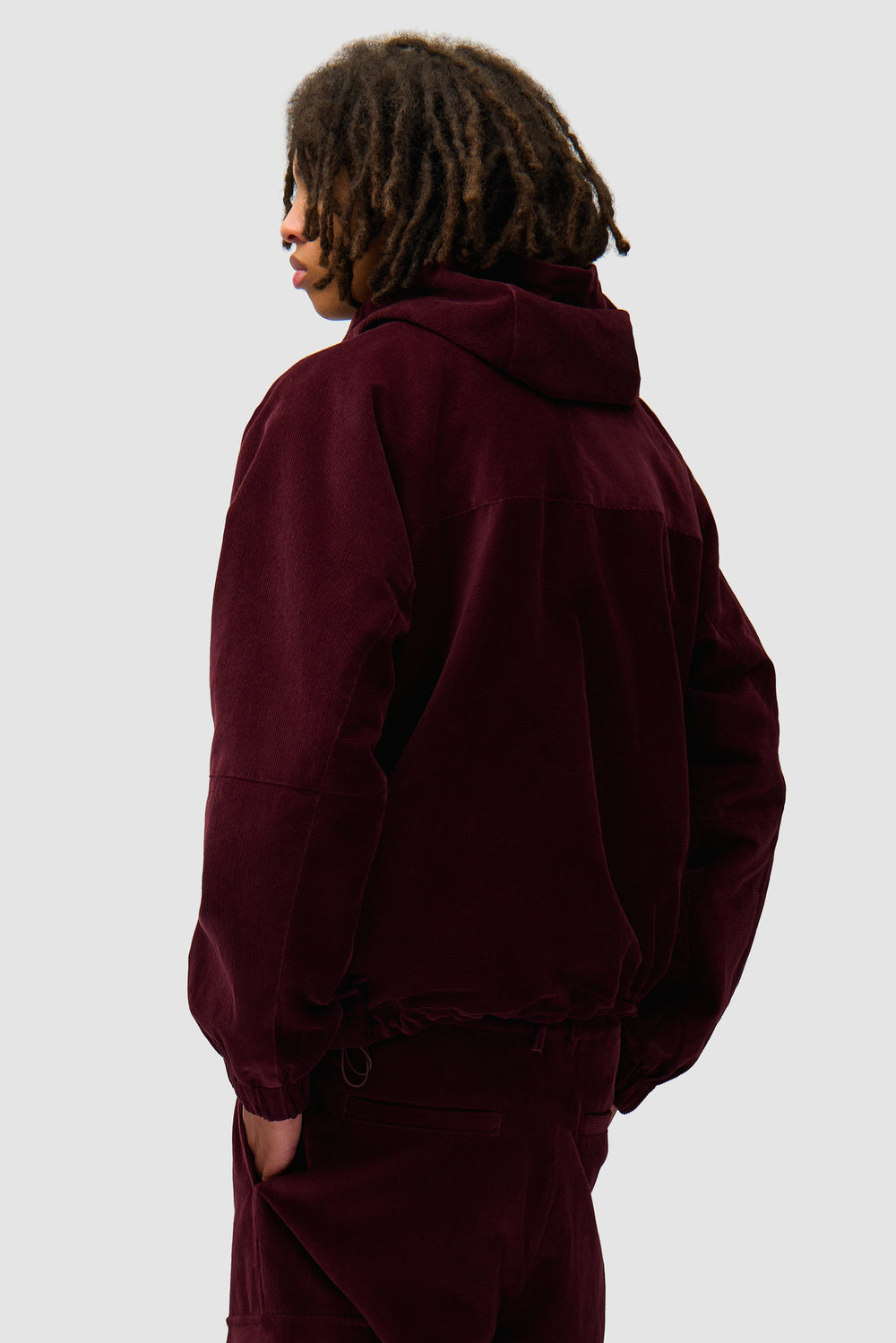 Corduroy Technical Jacket - Bordeaux