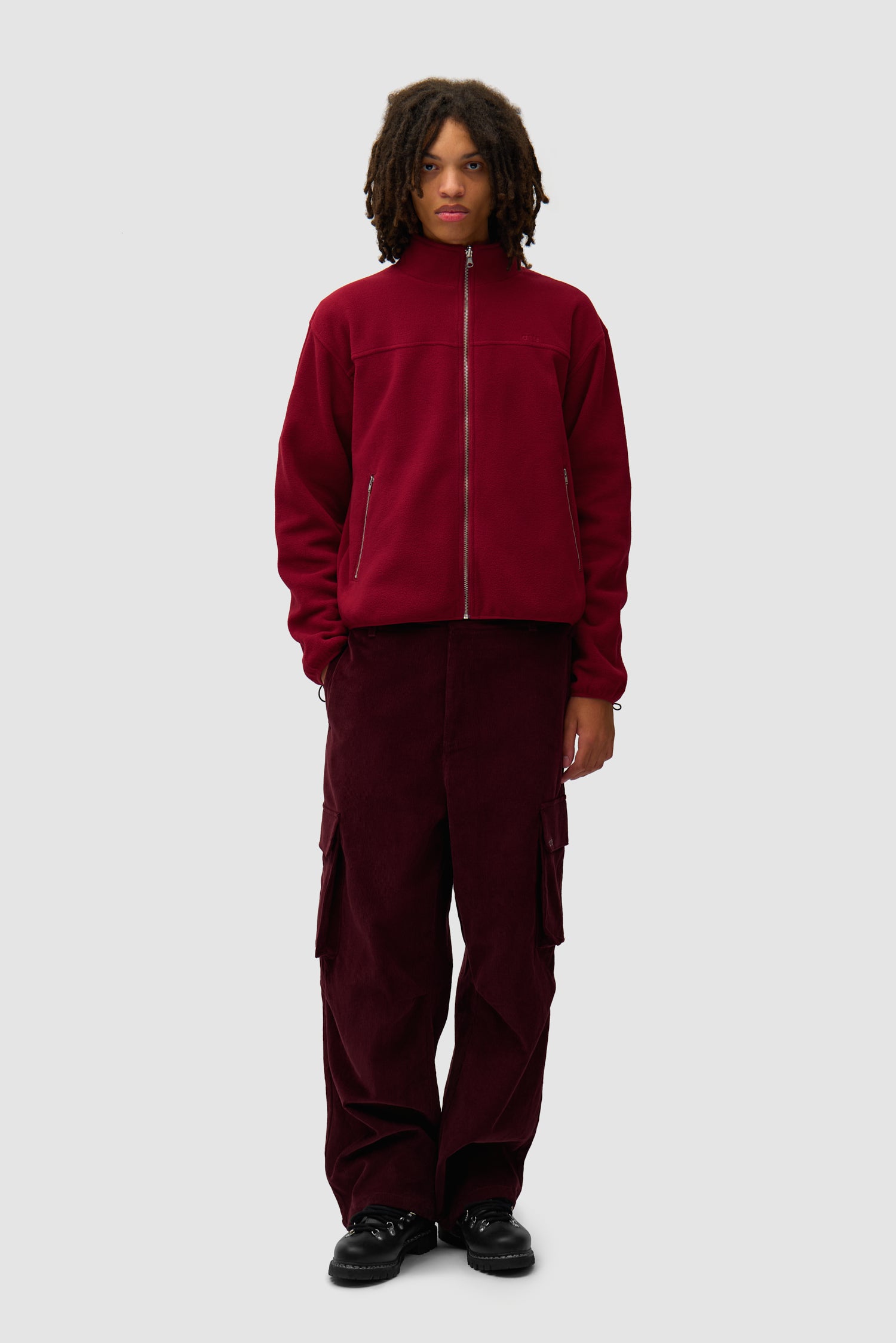 Corduroy Technical Jacket - Bordeaux
