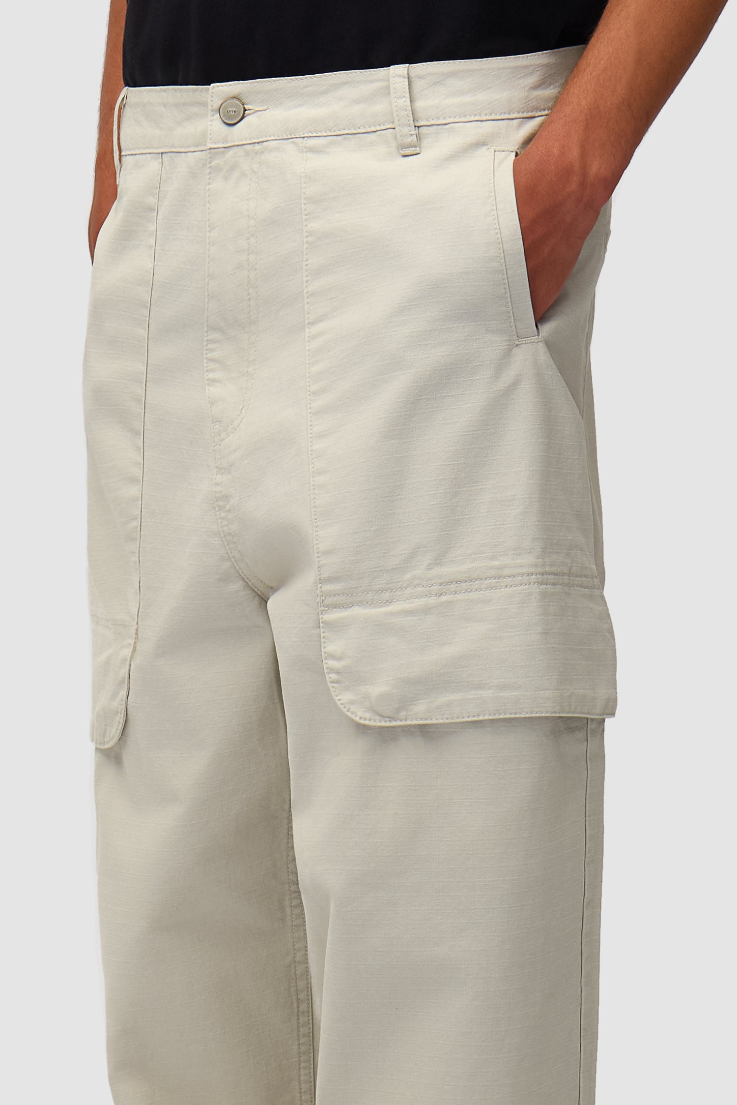 Heavy Ripstop Pants - Cream