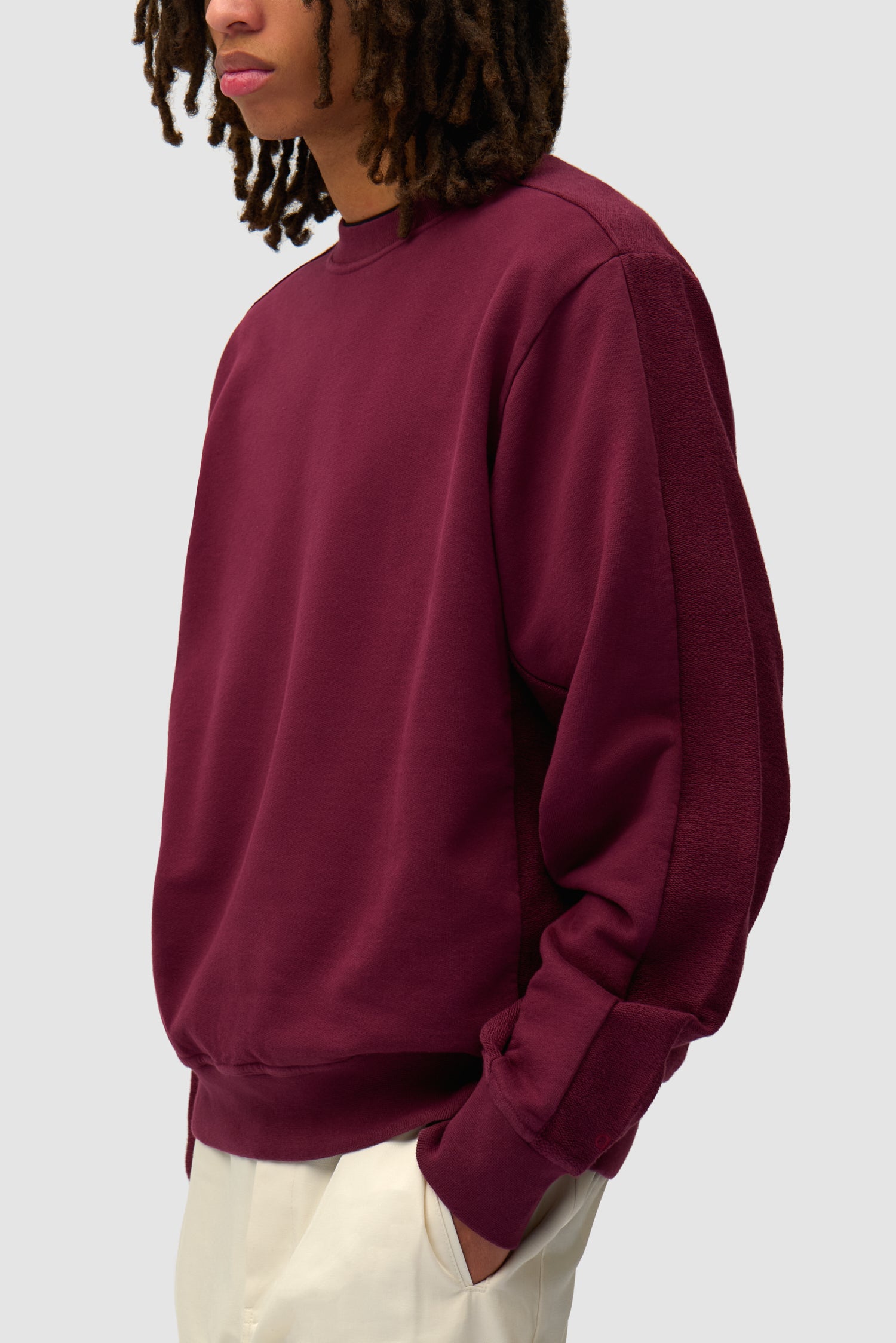 In/Out Crewneck - Bordeaux
