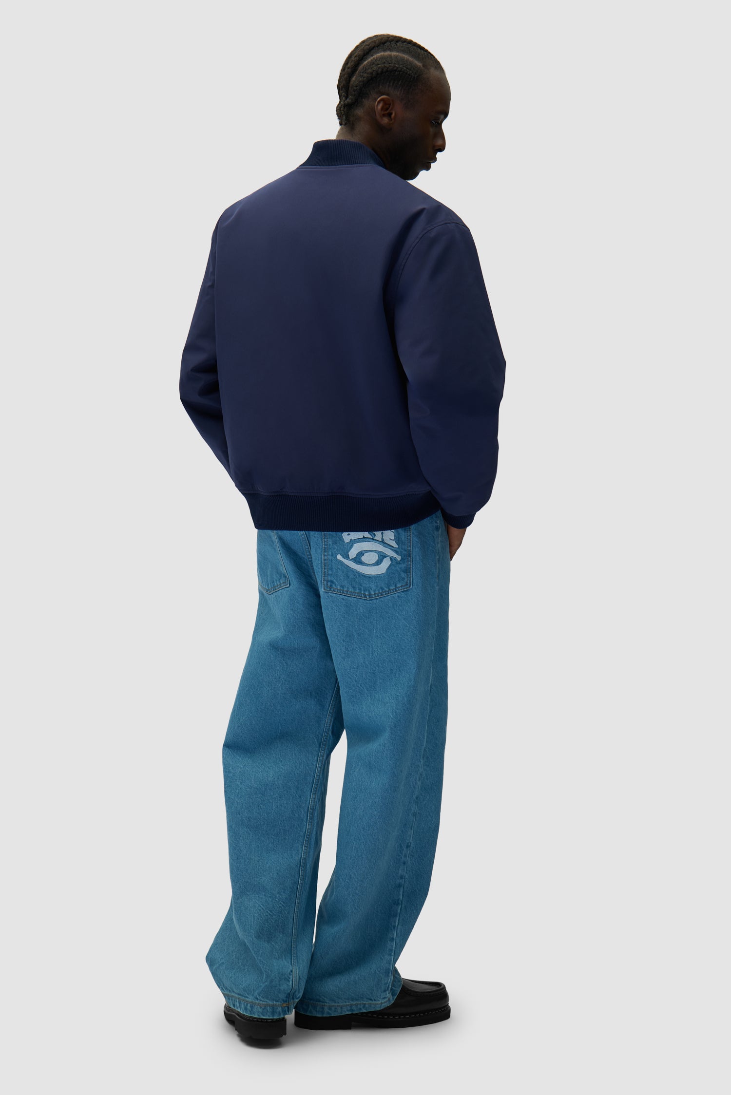 Eye Bomber Jacket - Navy