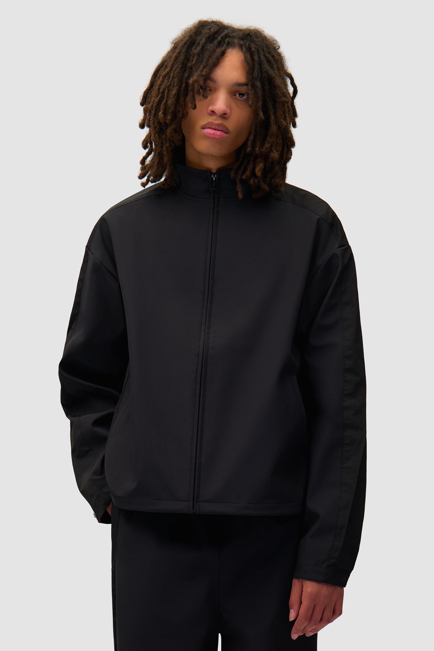 Veste de survêtement en nylon - Noir