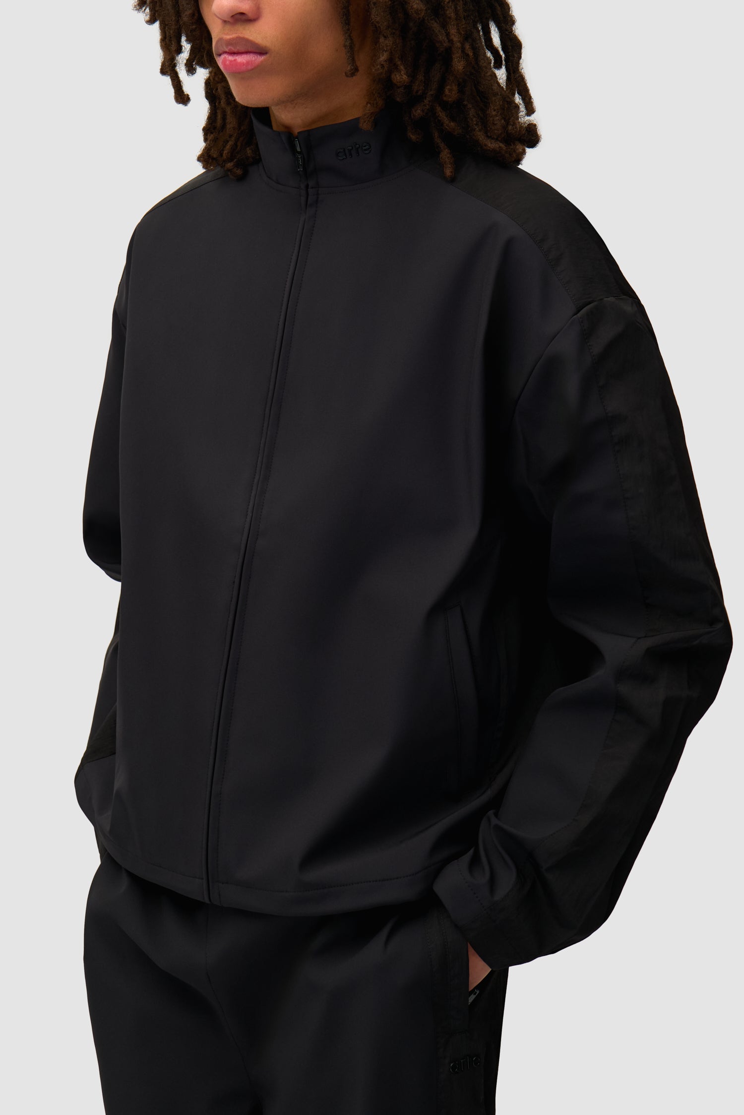 Veste de survêtement en nylon - Noir