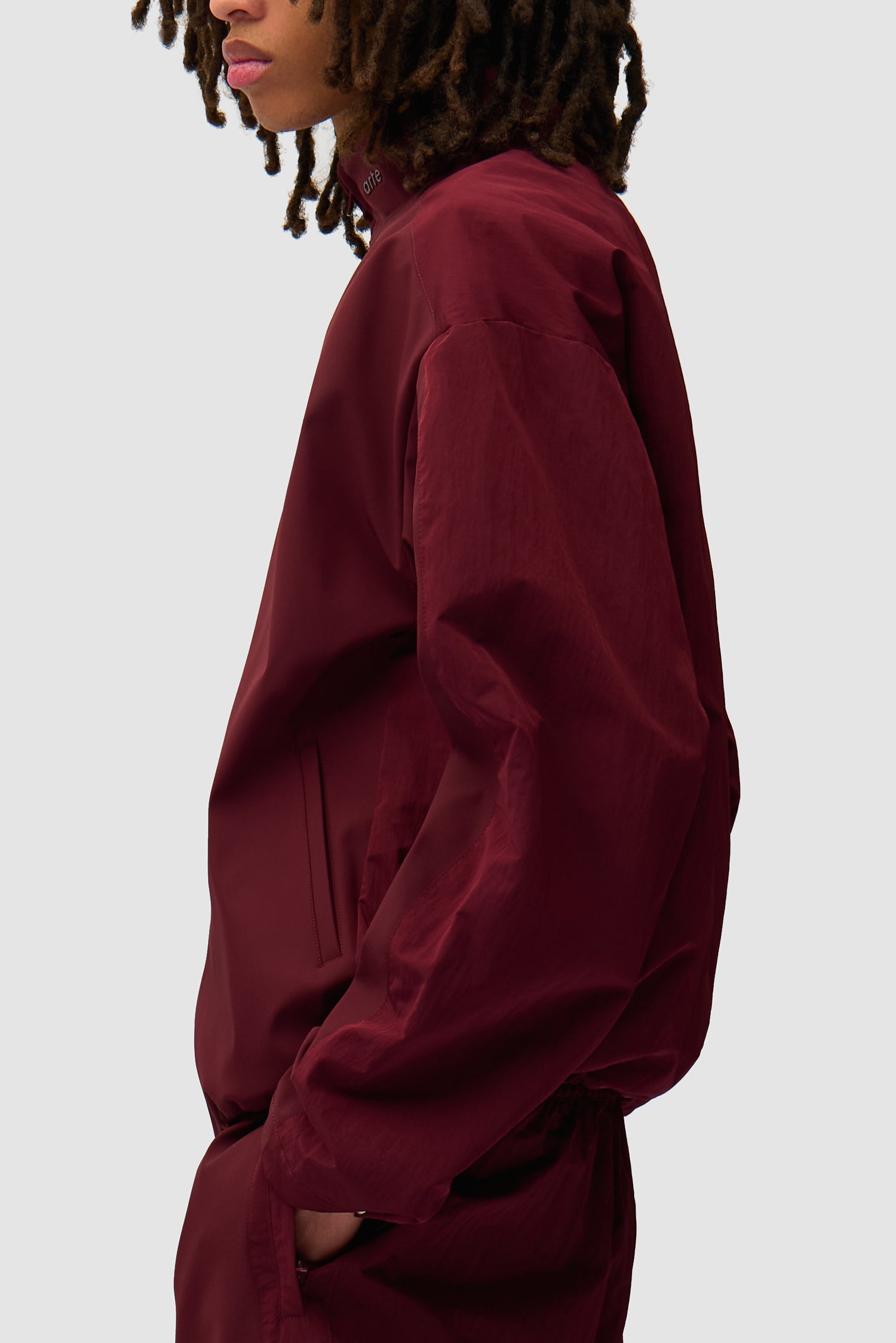 Veste de survêtement en nylon - Bordeaux