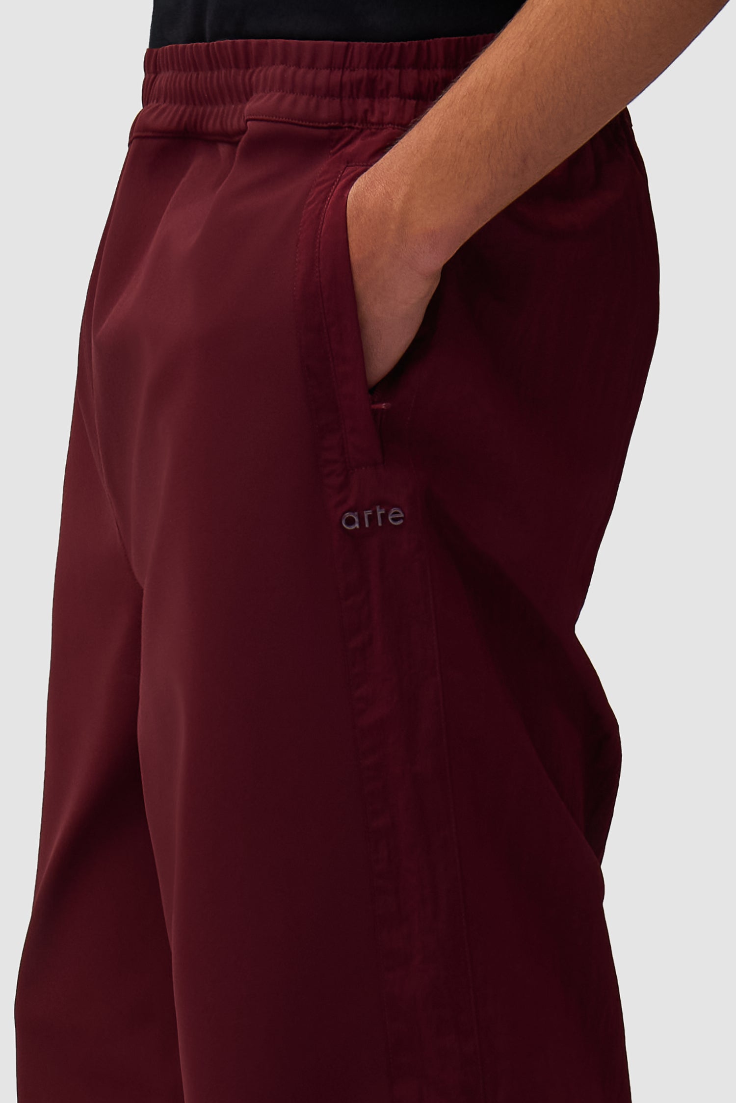 Pantalon de survêtement en nylon - Bordeaux