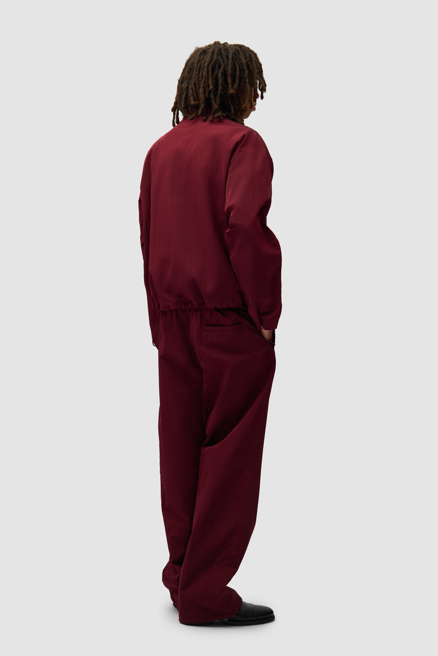 Pantalon de survêtement en nylon - Bordeaux