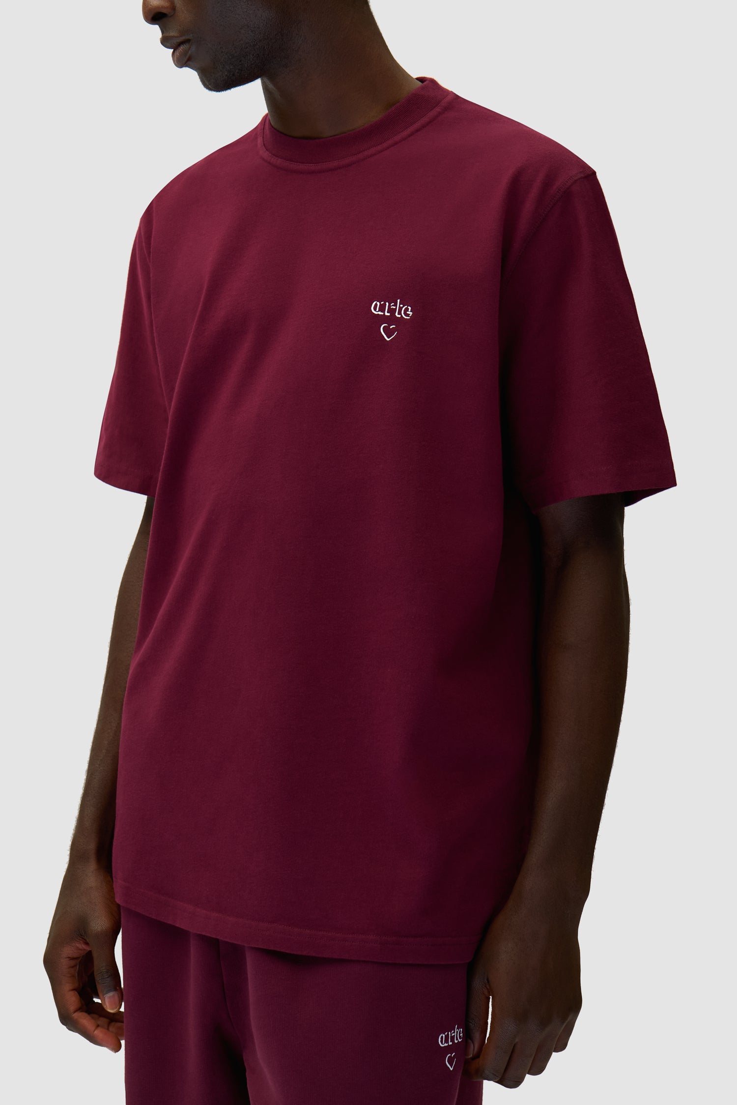 Arte Heart T-shirt - Bordeaux