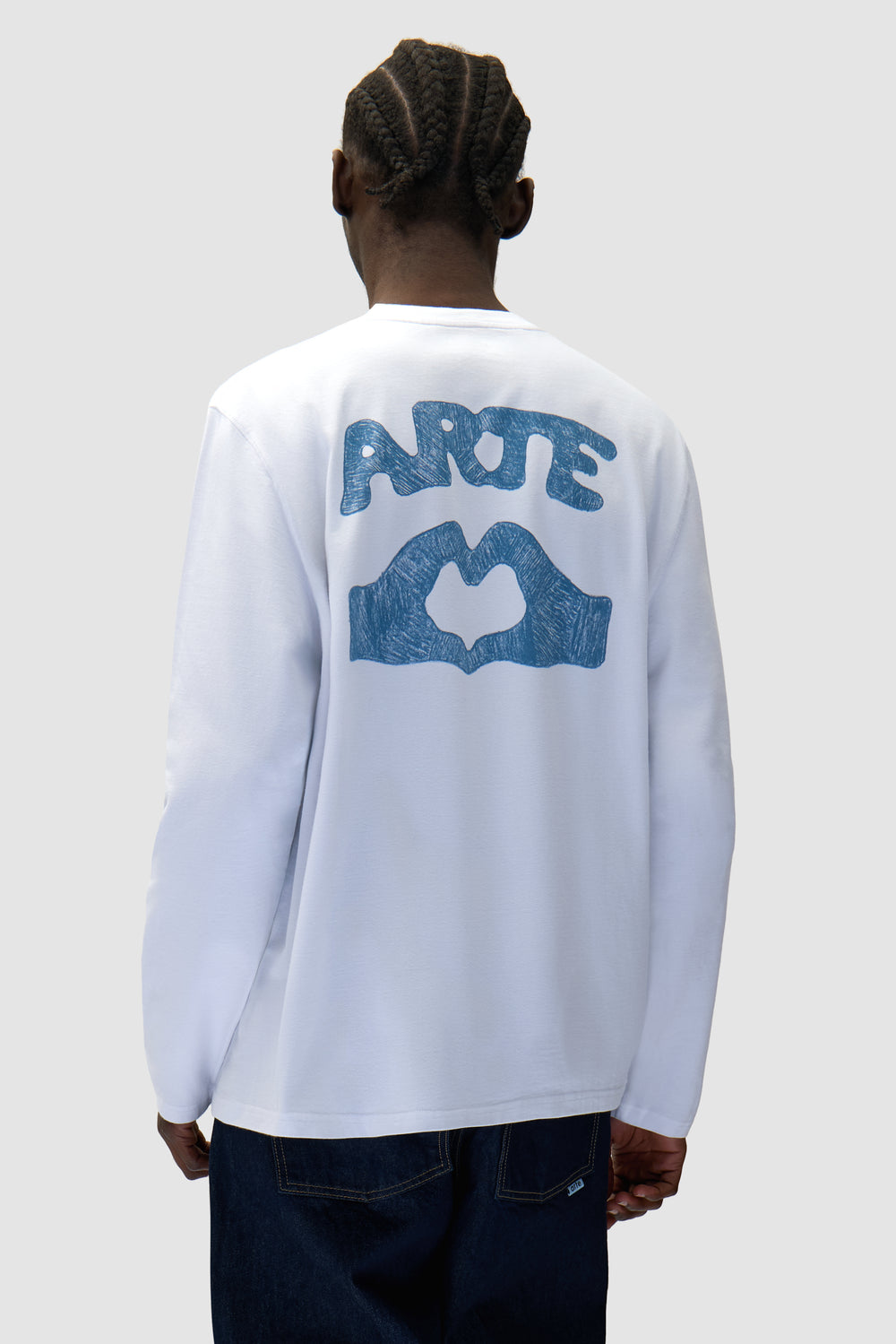 Diels Scribble Longsleeve - White
