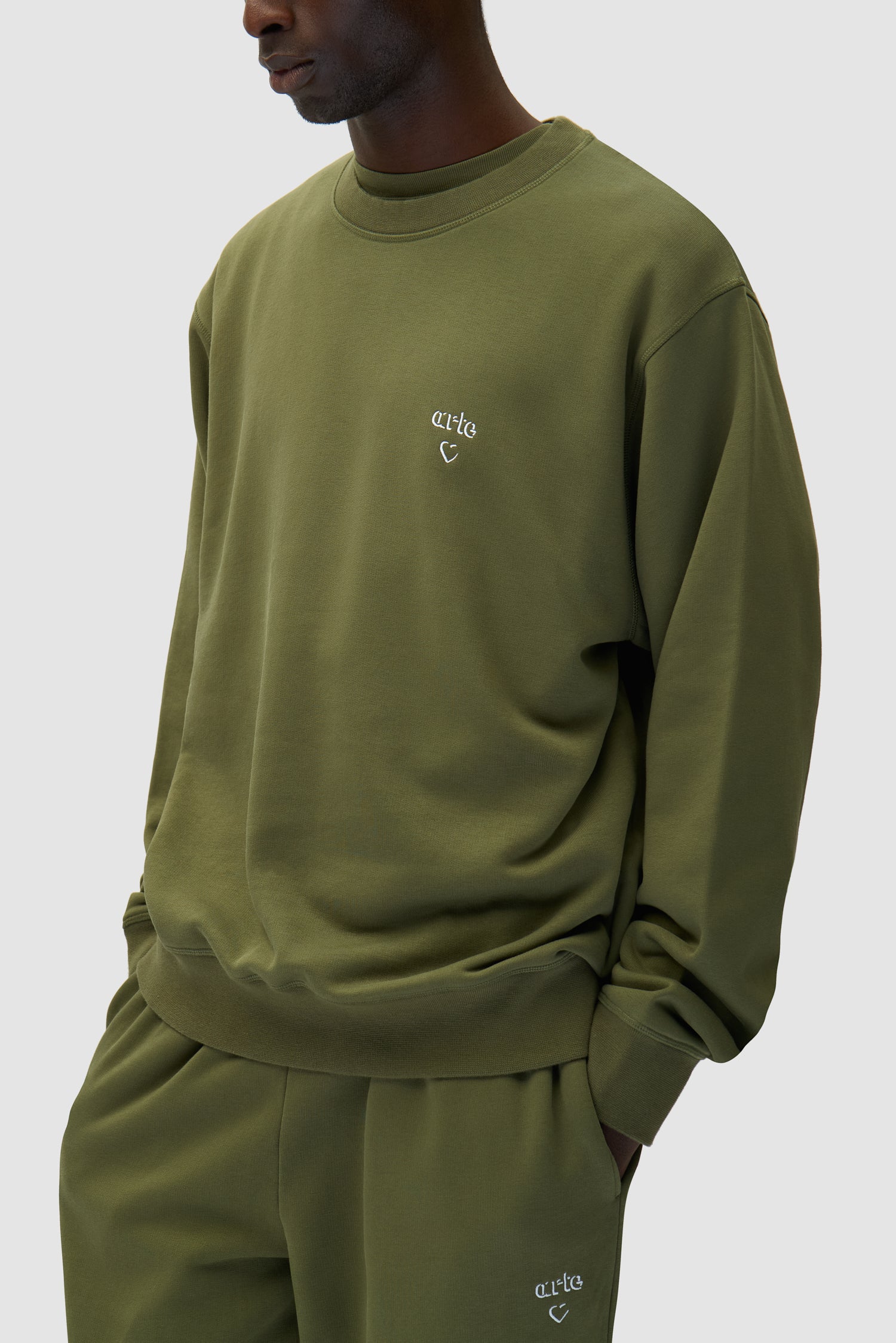 Arte Heart Crewneck - Vert