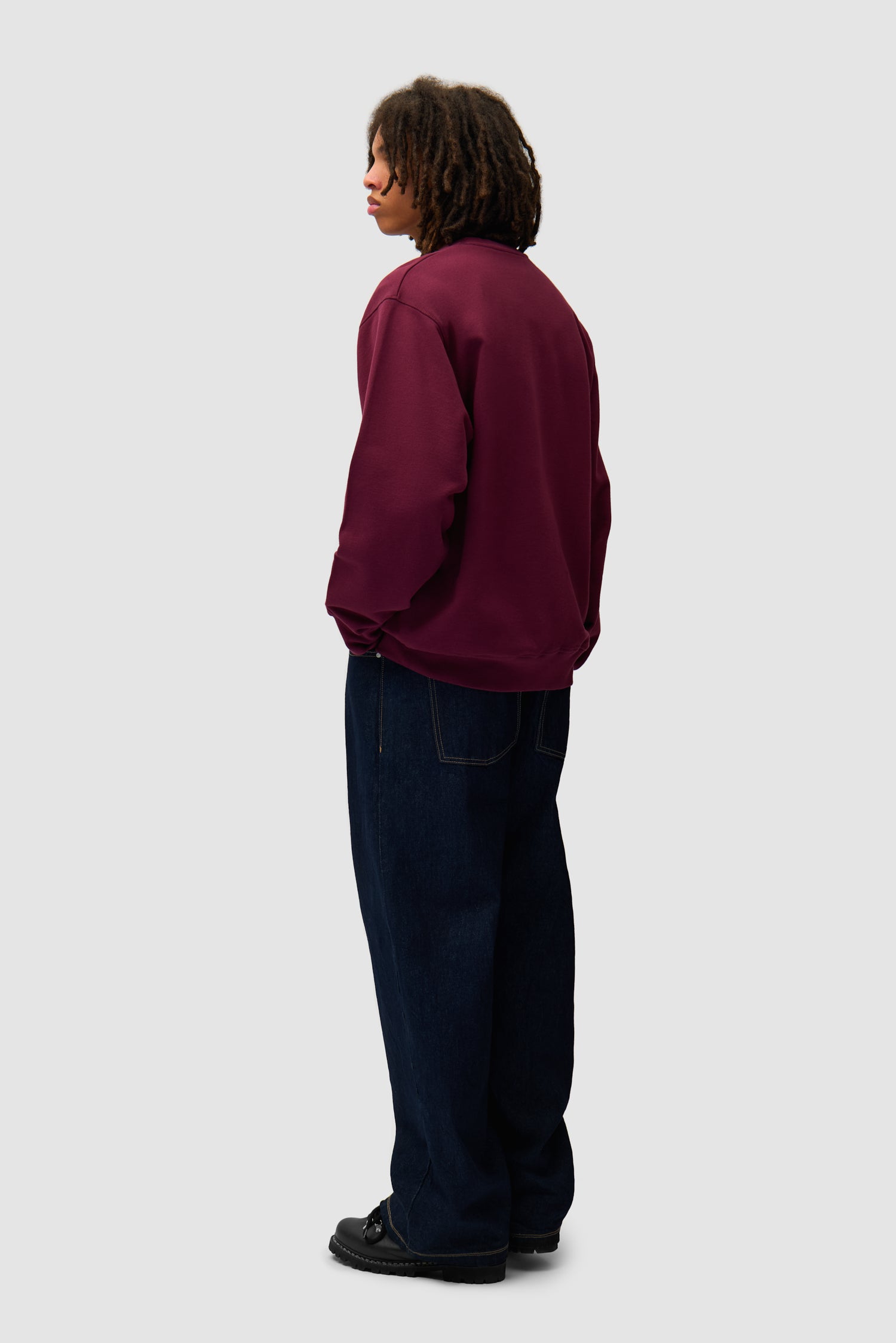 Arte Blocks Crewneck - Bordeaux