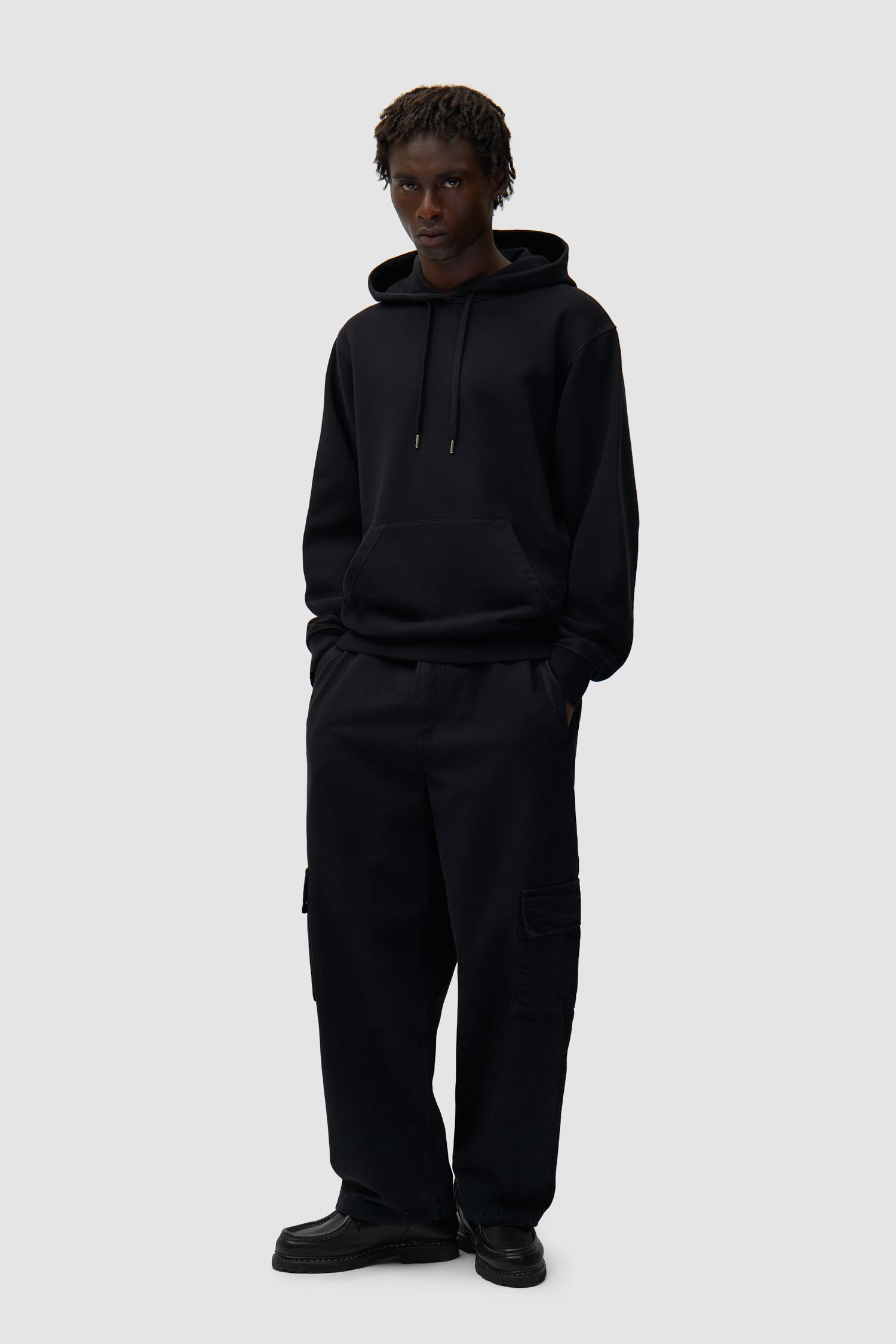 Multi Arte Print Hoodie - Black