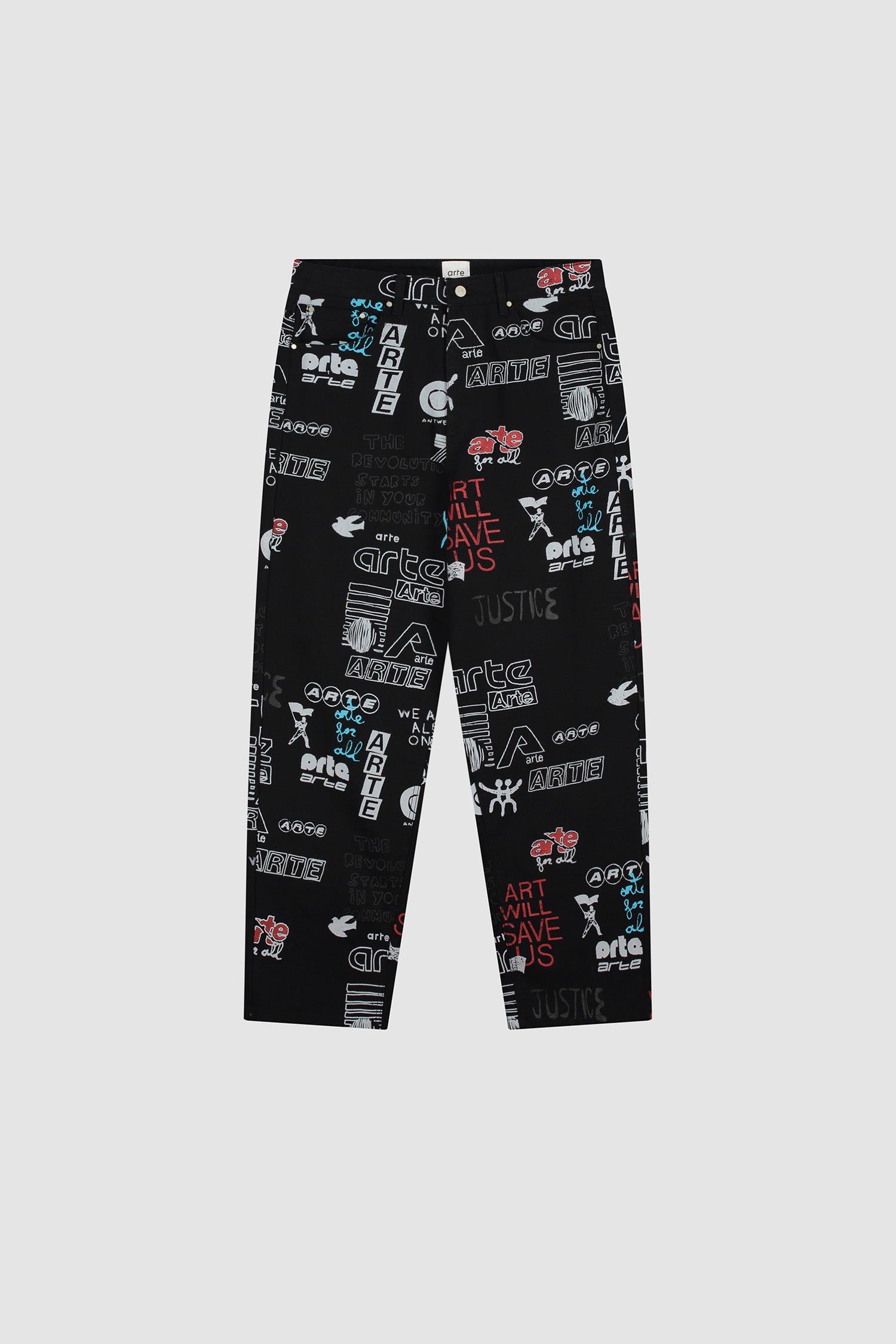 Pantalon Graffiti Allover - Noir