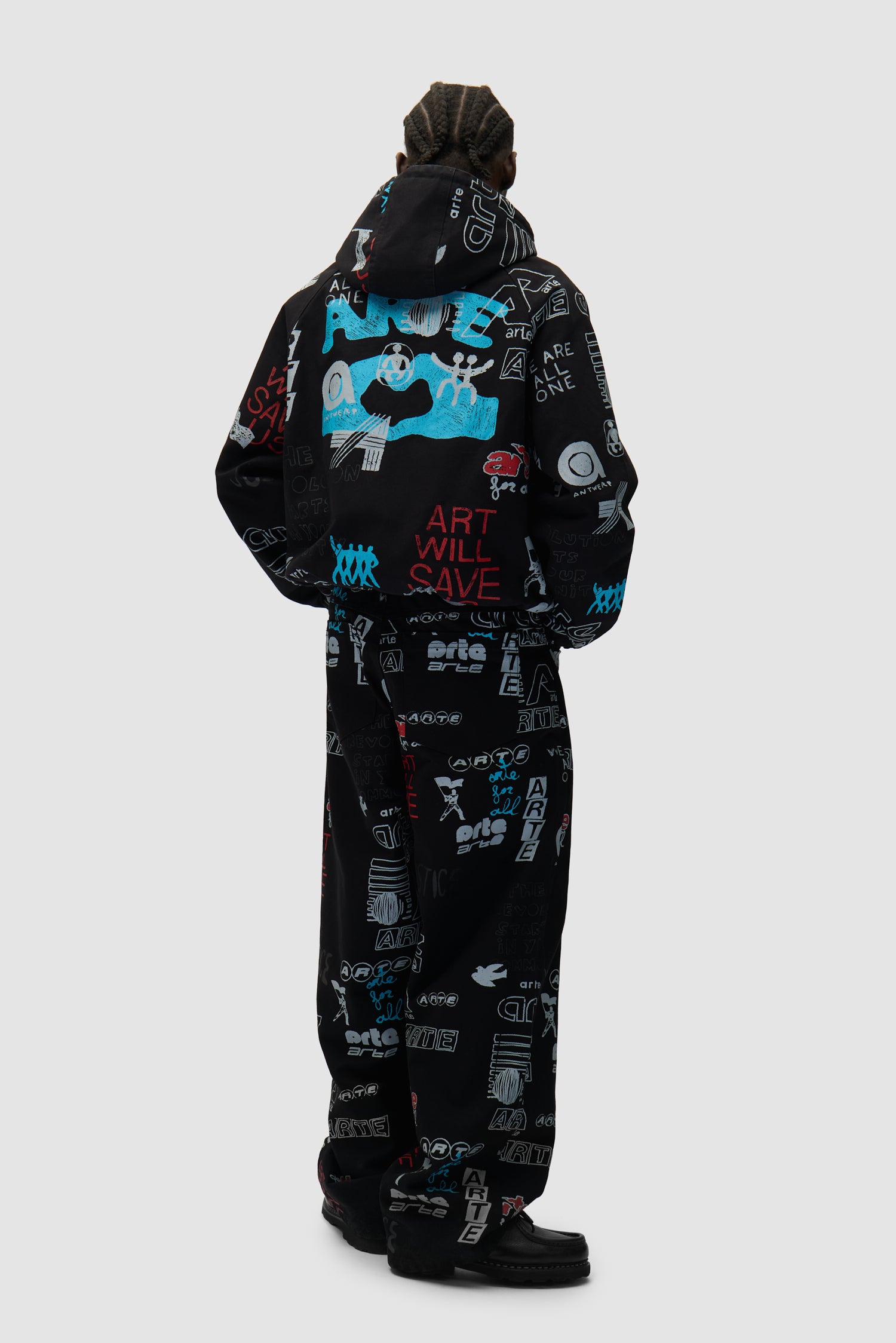 Pantalon Graffiti Allover - Noir