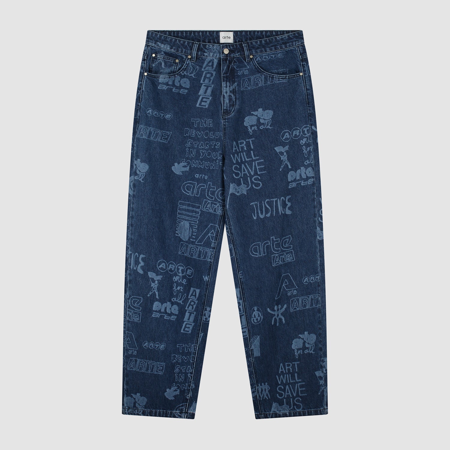 Graffiti Allover Pants - Bleach – Arte Antwerp