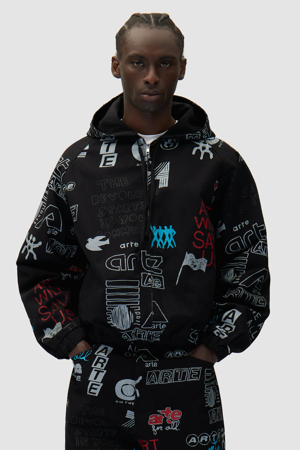 Veste Graffiti Allover - Noir