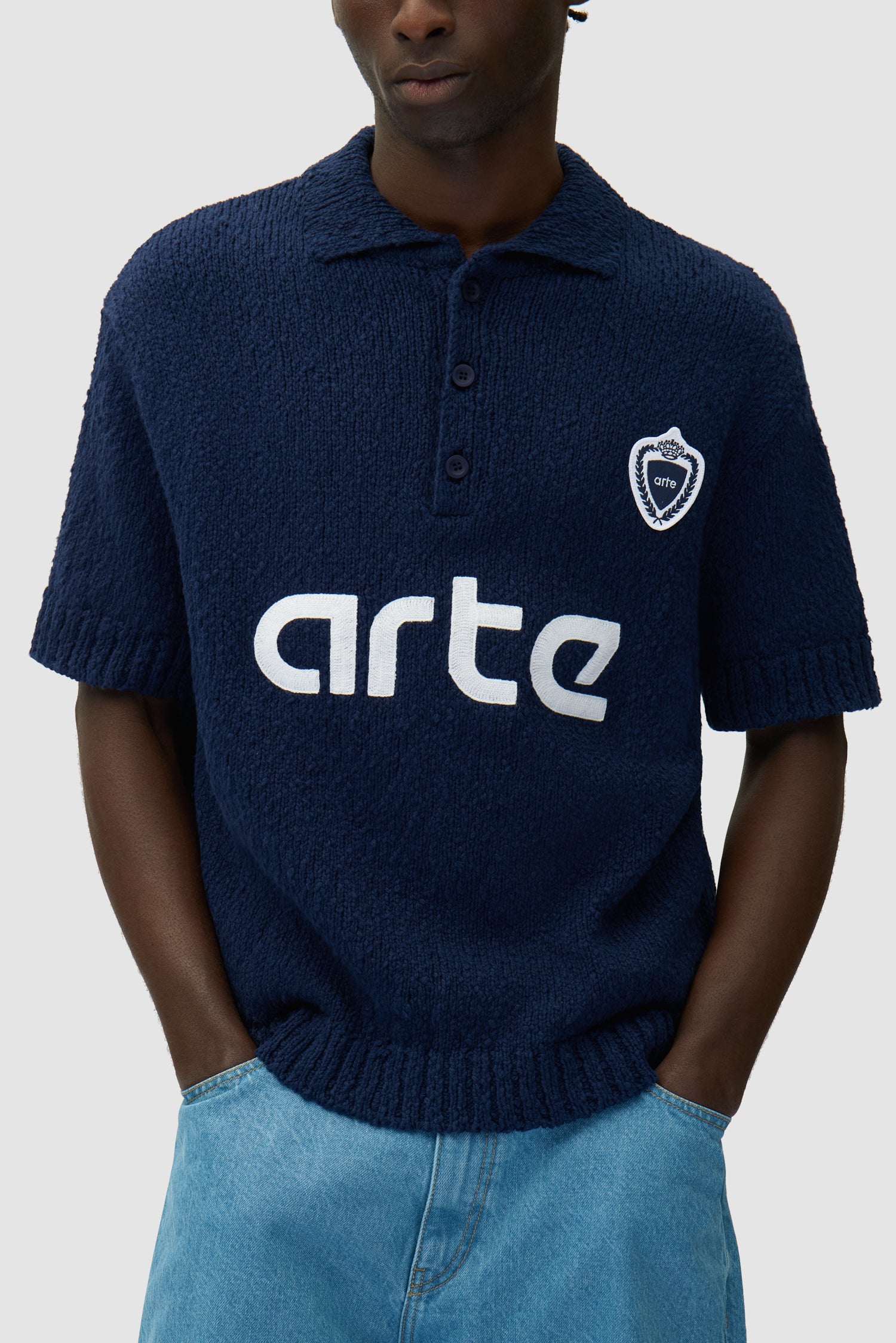 Football Knit - Blue
