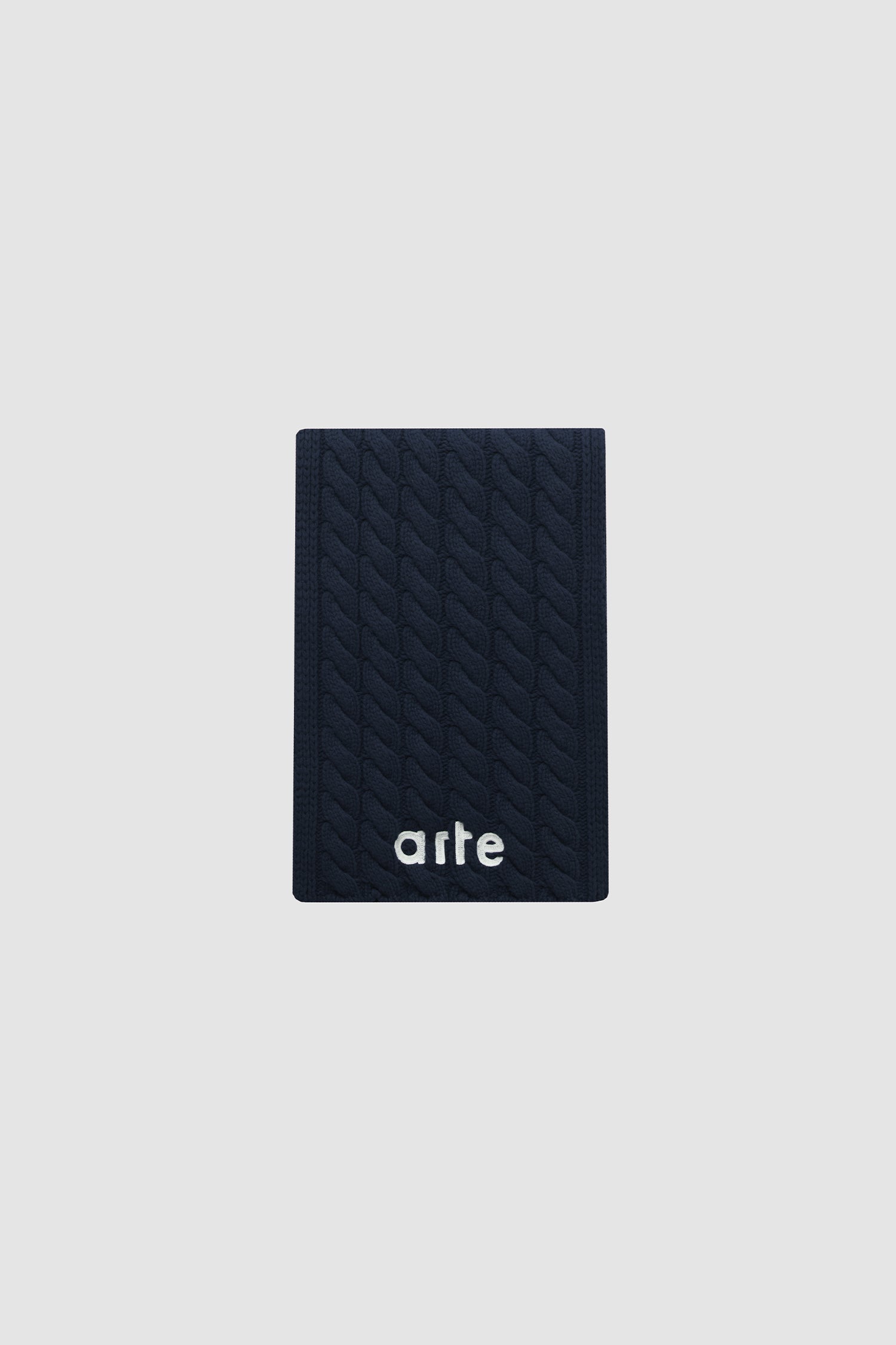 Textured Logo Scarf - Blue