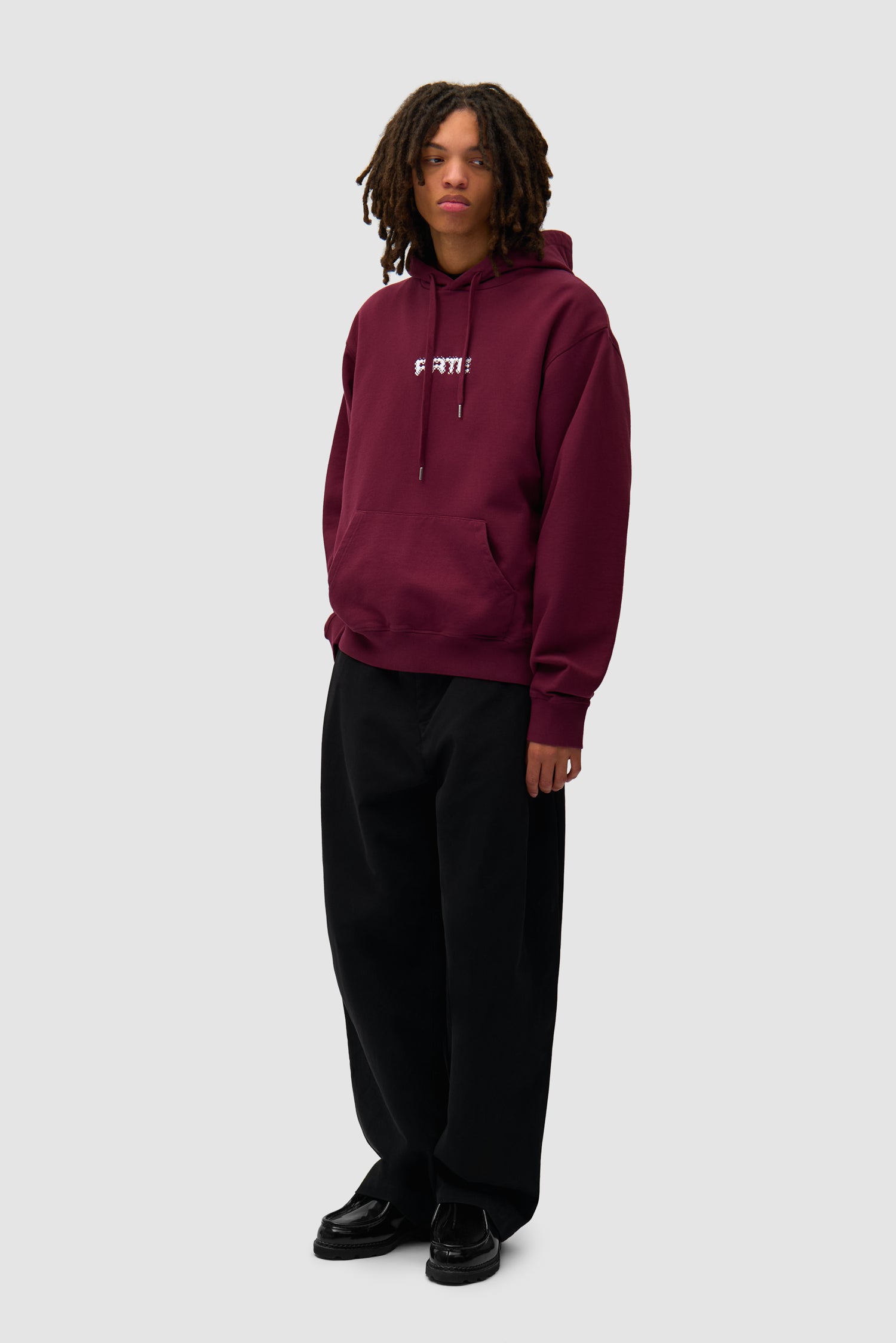 Arte Pixel Hoodie - Bordeaux