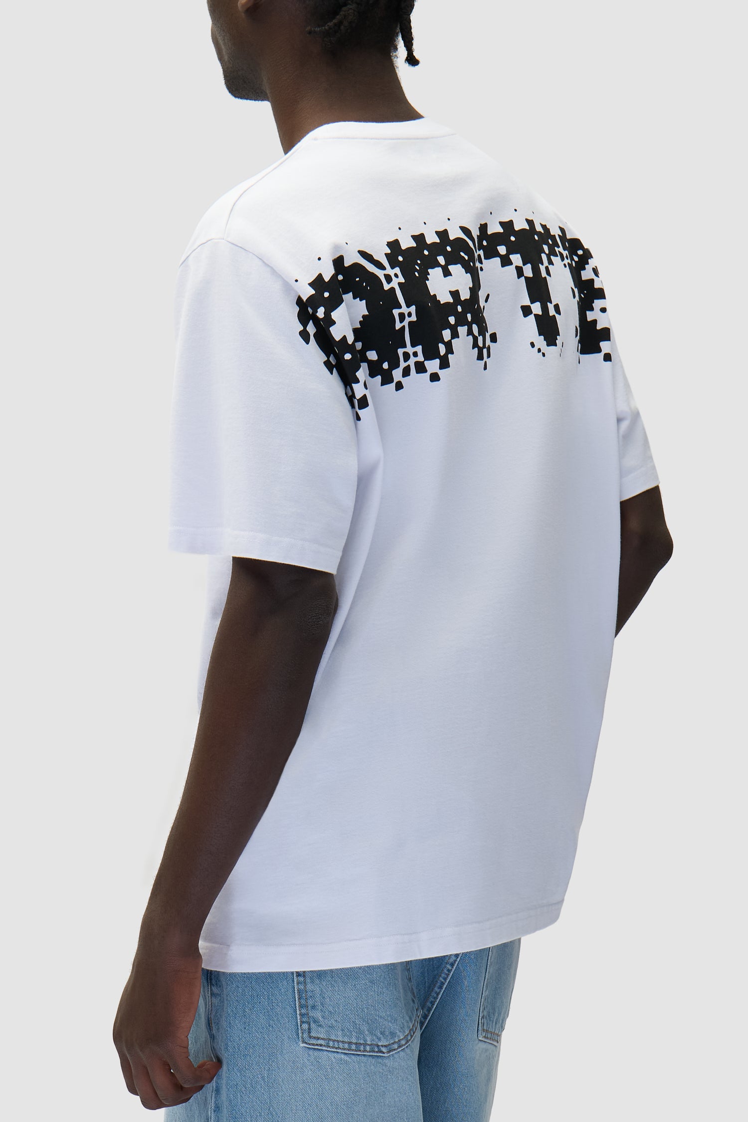 T-shirt Pixel Back - Blanc