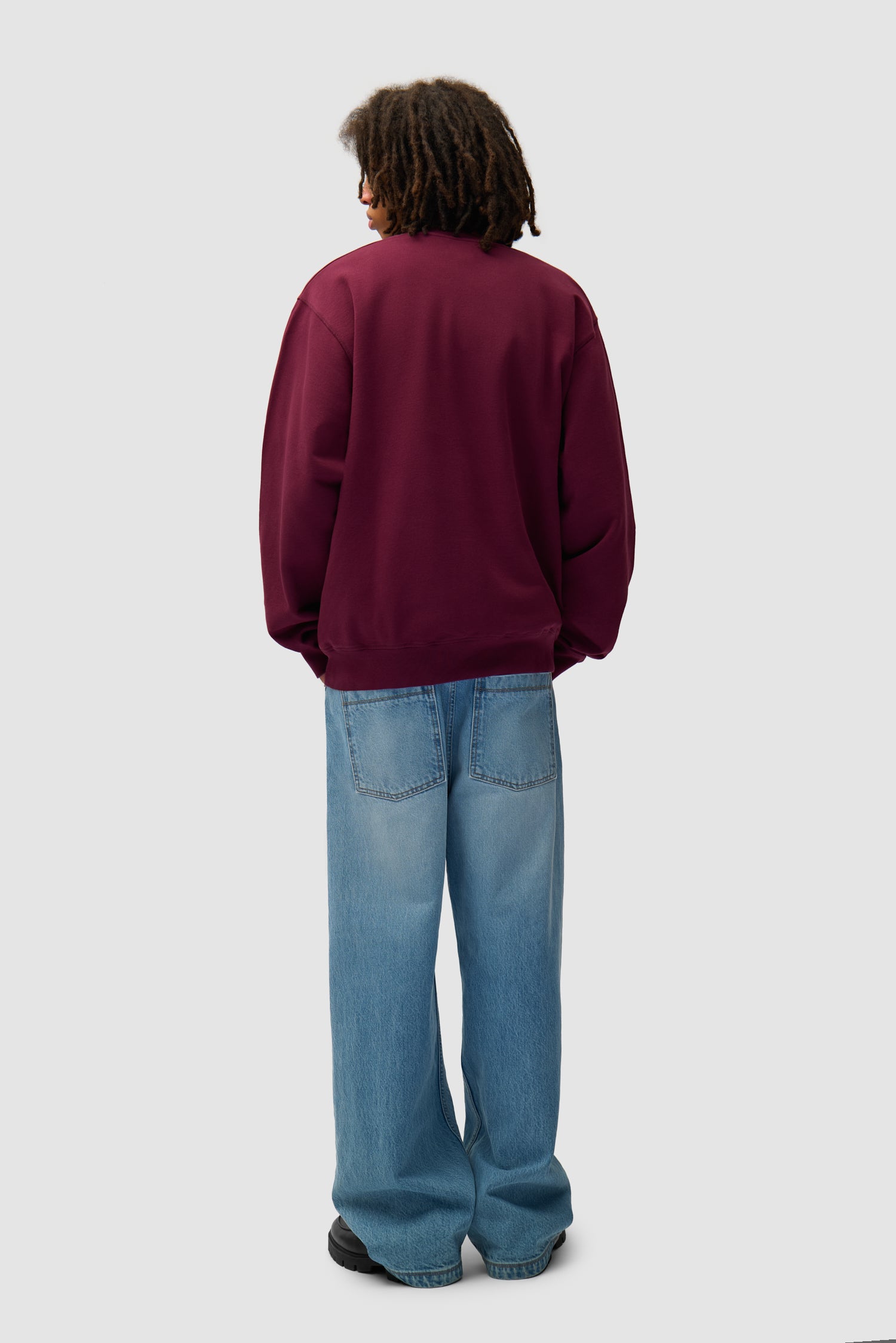 Eye Front Crewneck - Bordeaux