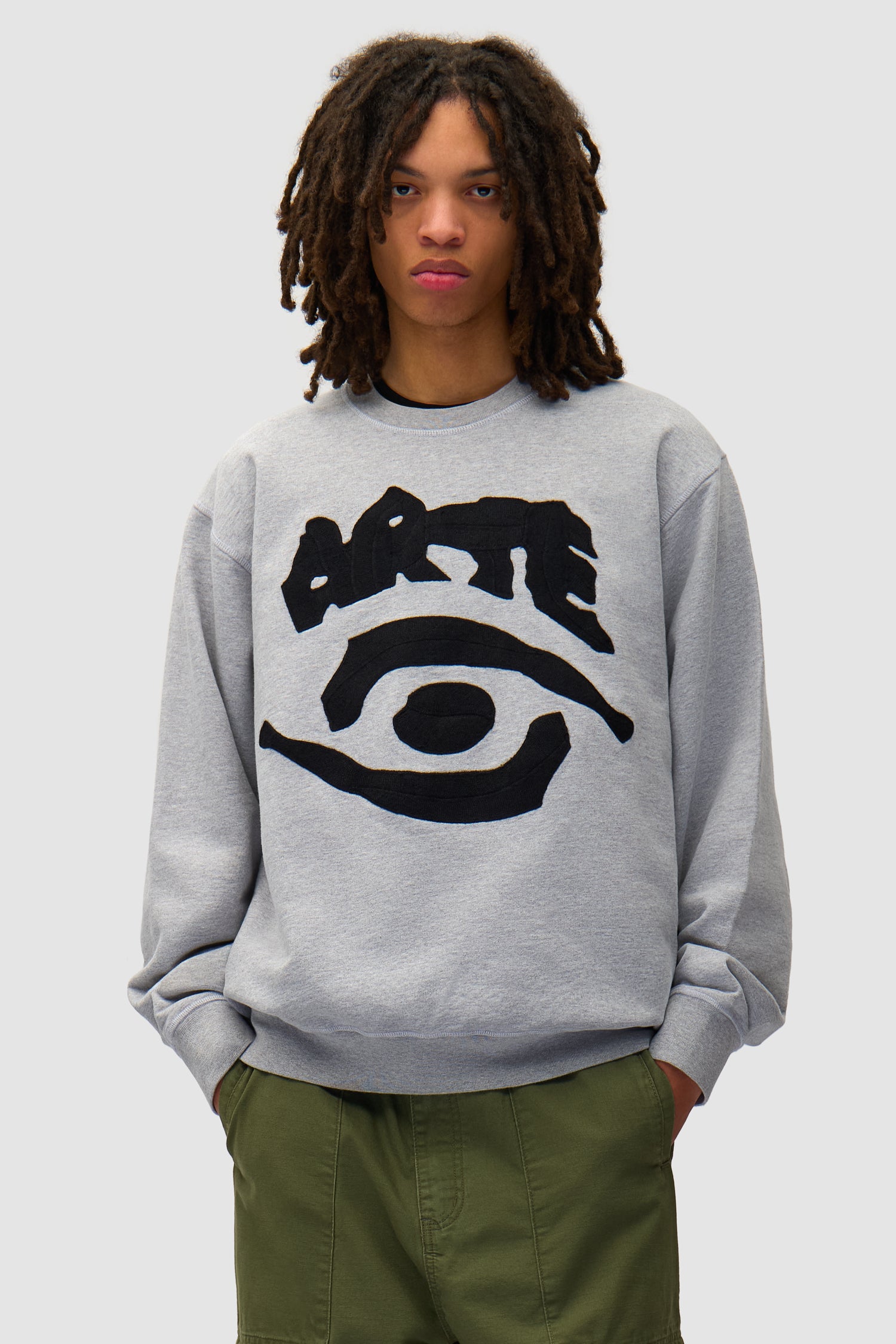 Eye Front Crewneck - Grey