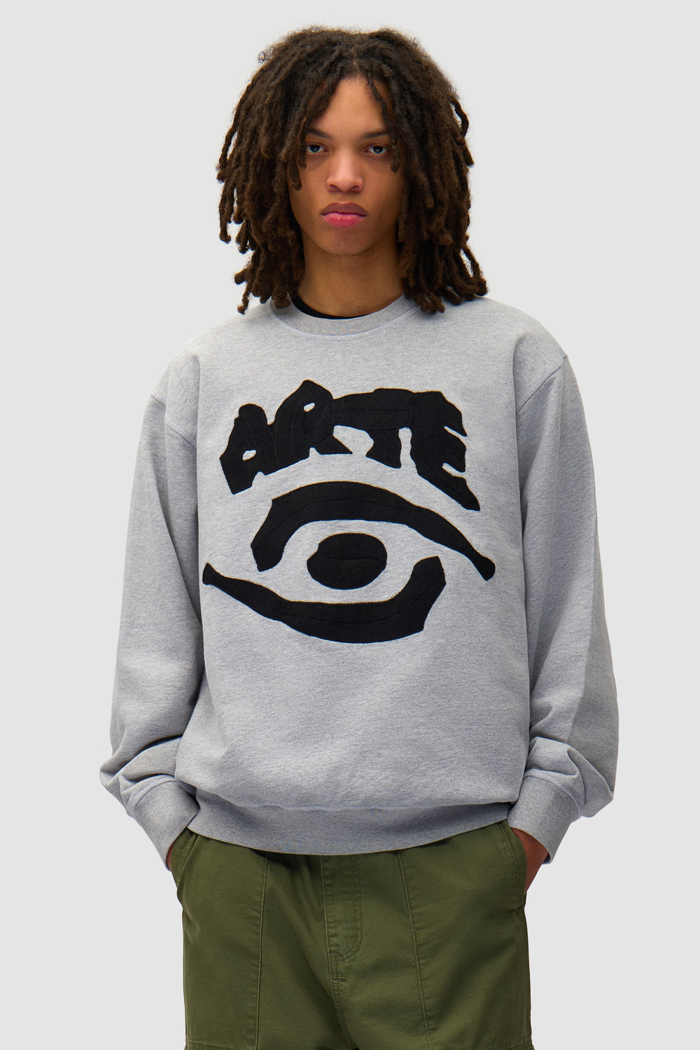 Eye Front Crewneck - Grey