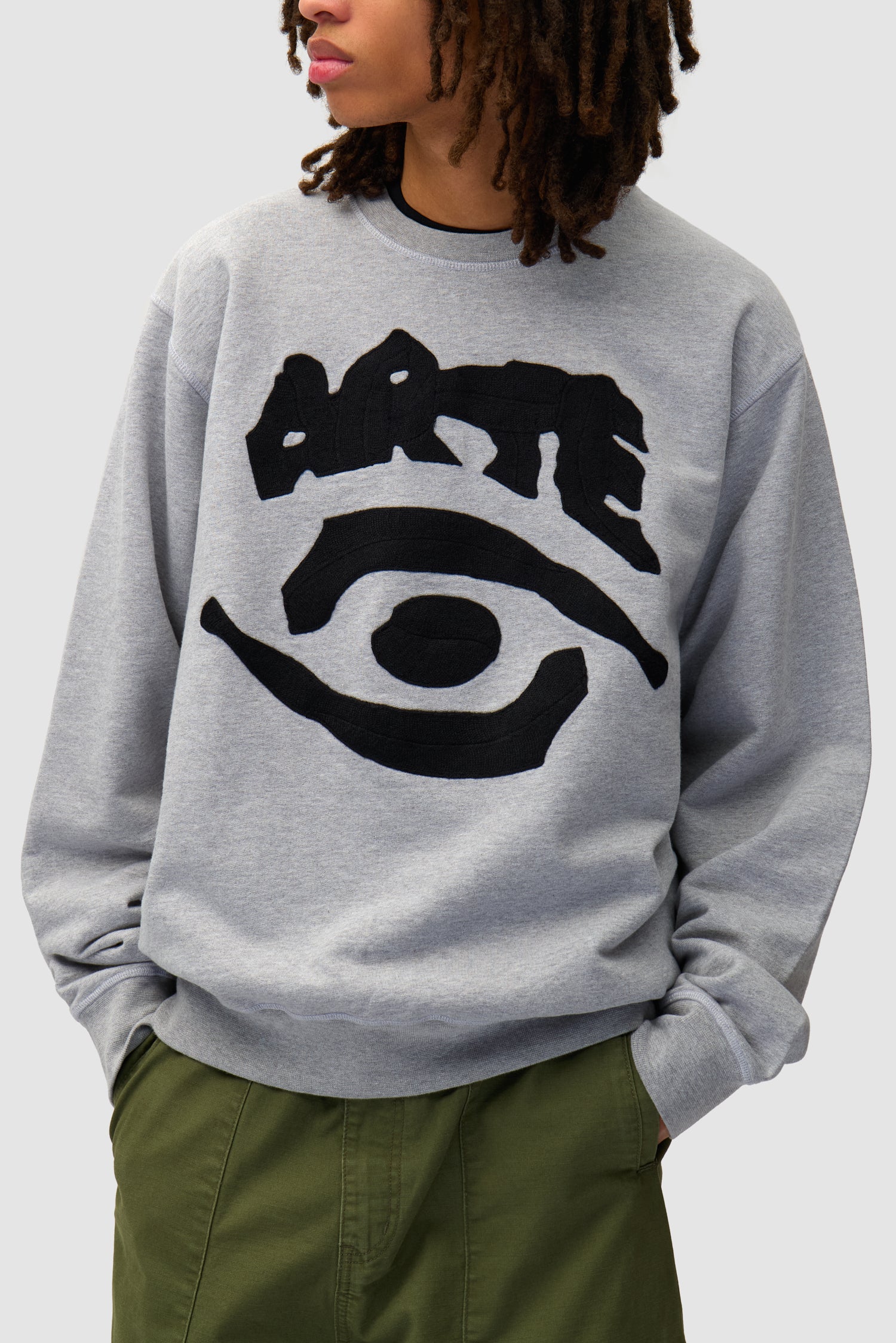 Eye Front Crewneck - Grey