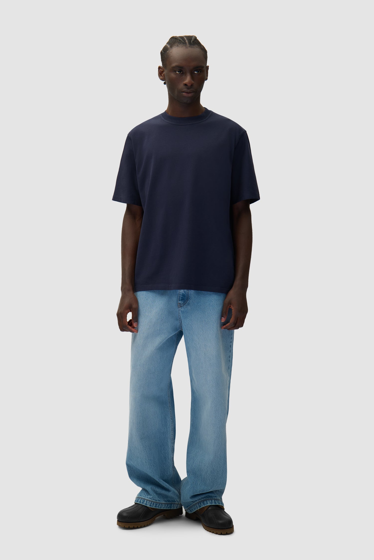 Cut Out Print T-shirt - Navy