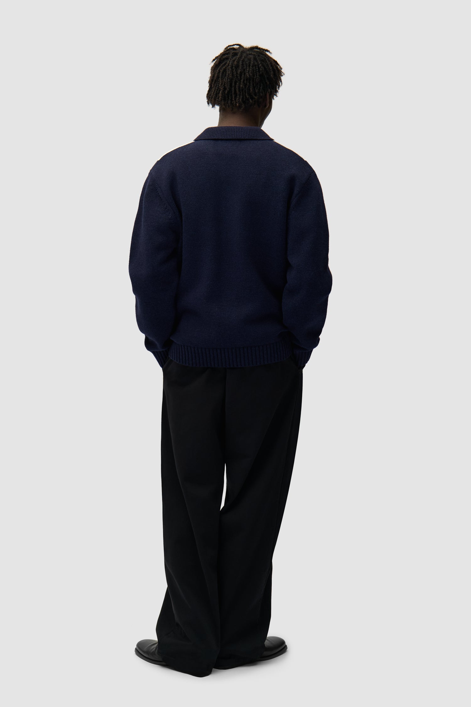 Cardigan - Blue/White