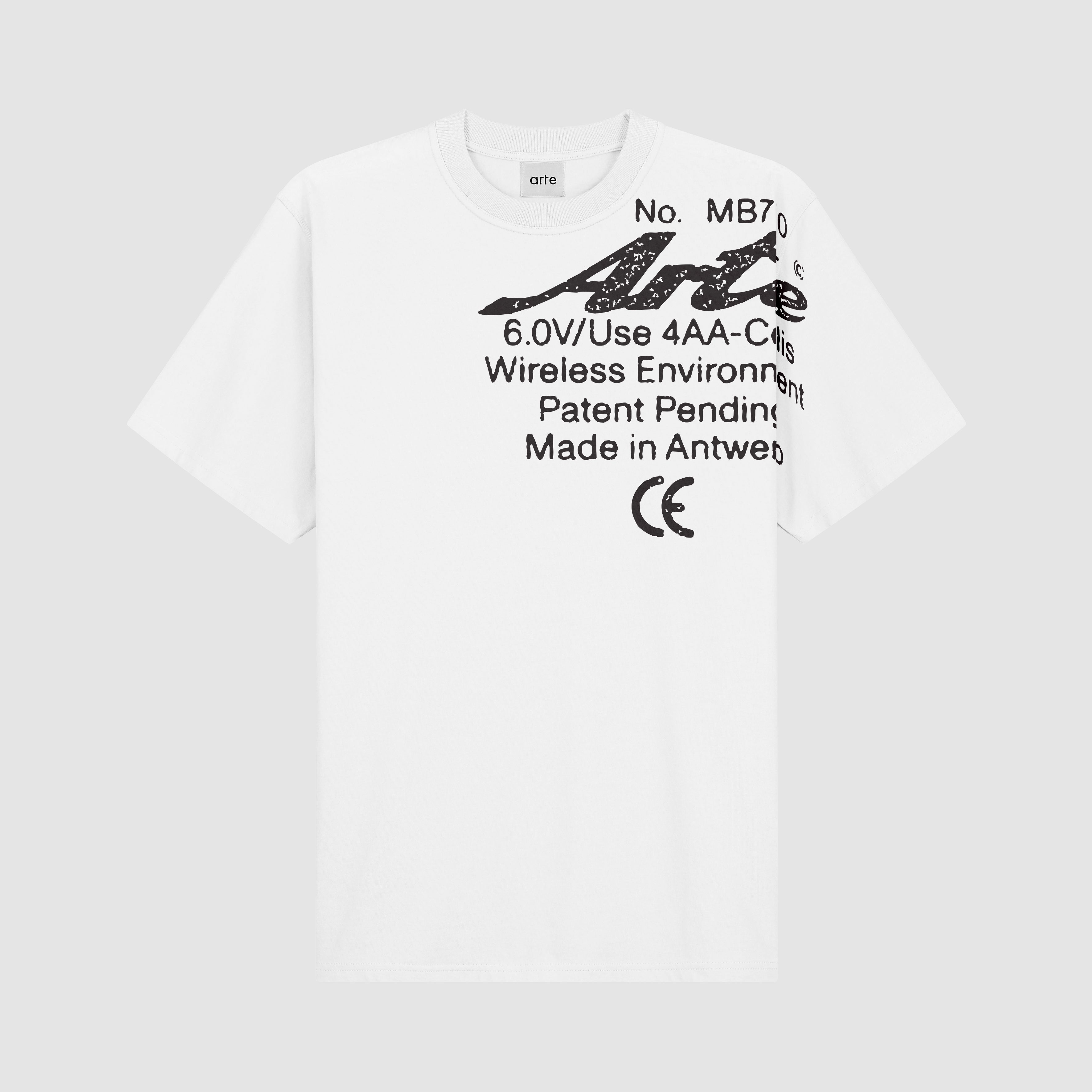 Specs Side T-shirt - White – Arte Antwerp