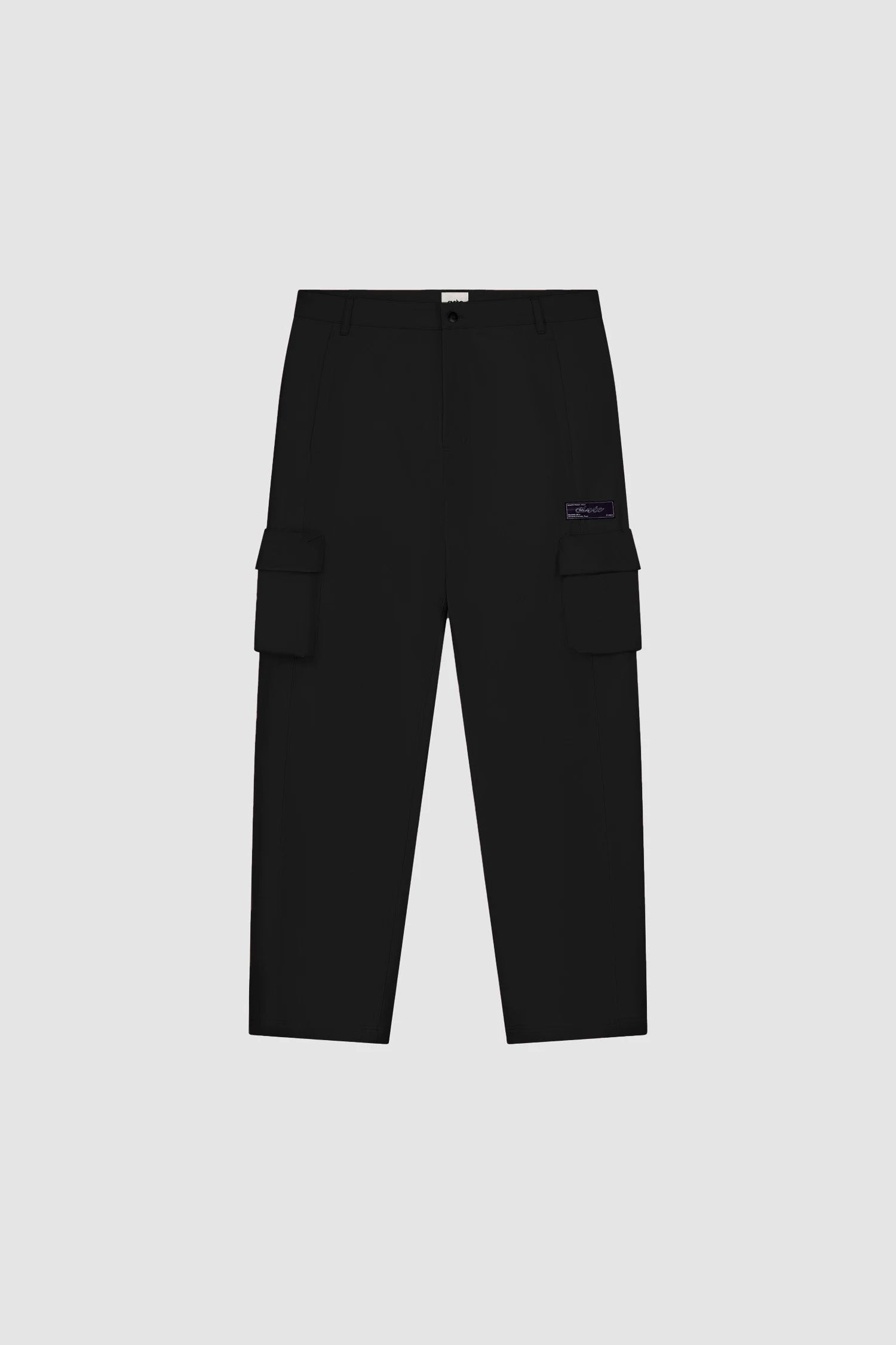 Pantalon en coton à poches 3D - Noir