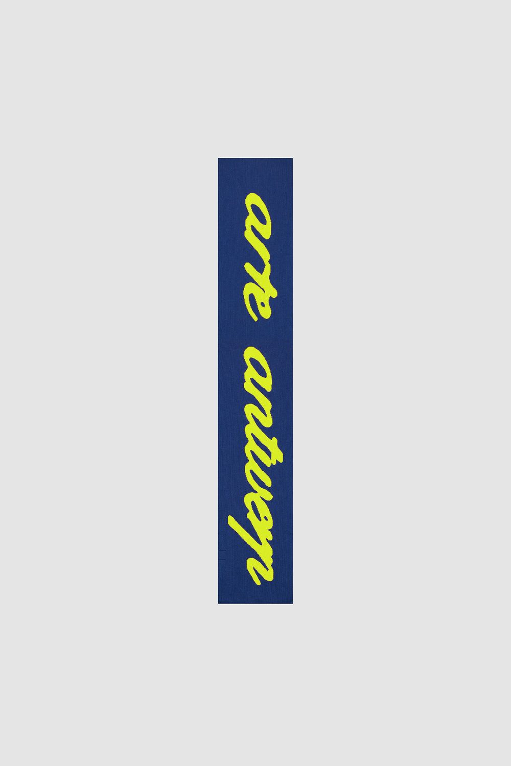 Antwerp Scarf in Navy/Green, front view