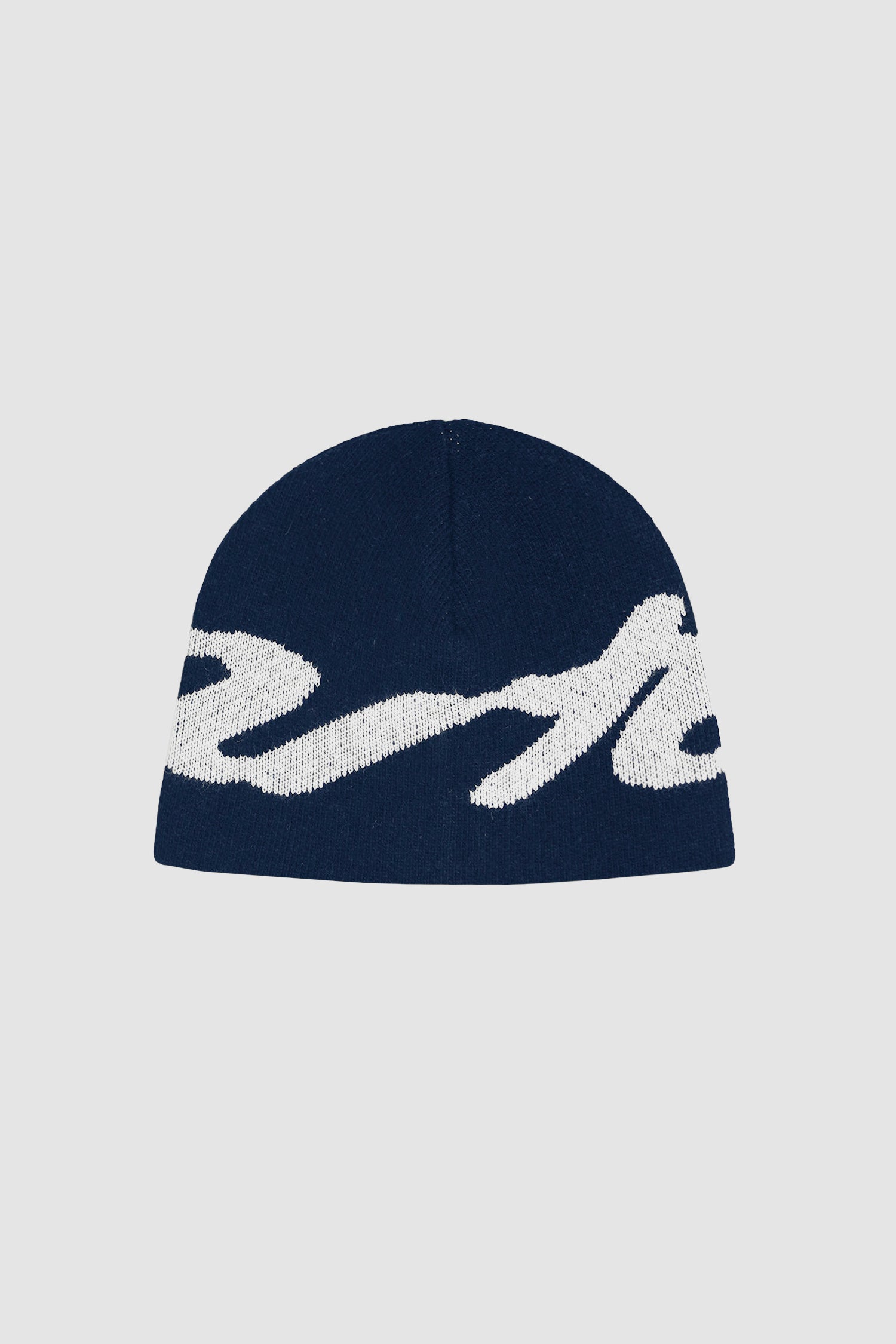 Big Logo Beanie in Navy, front view