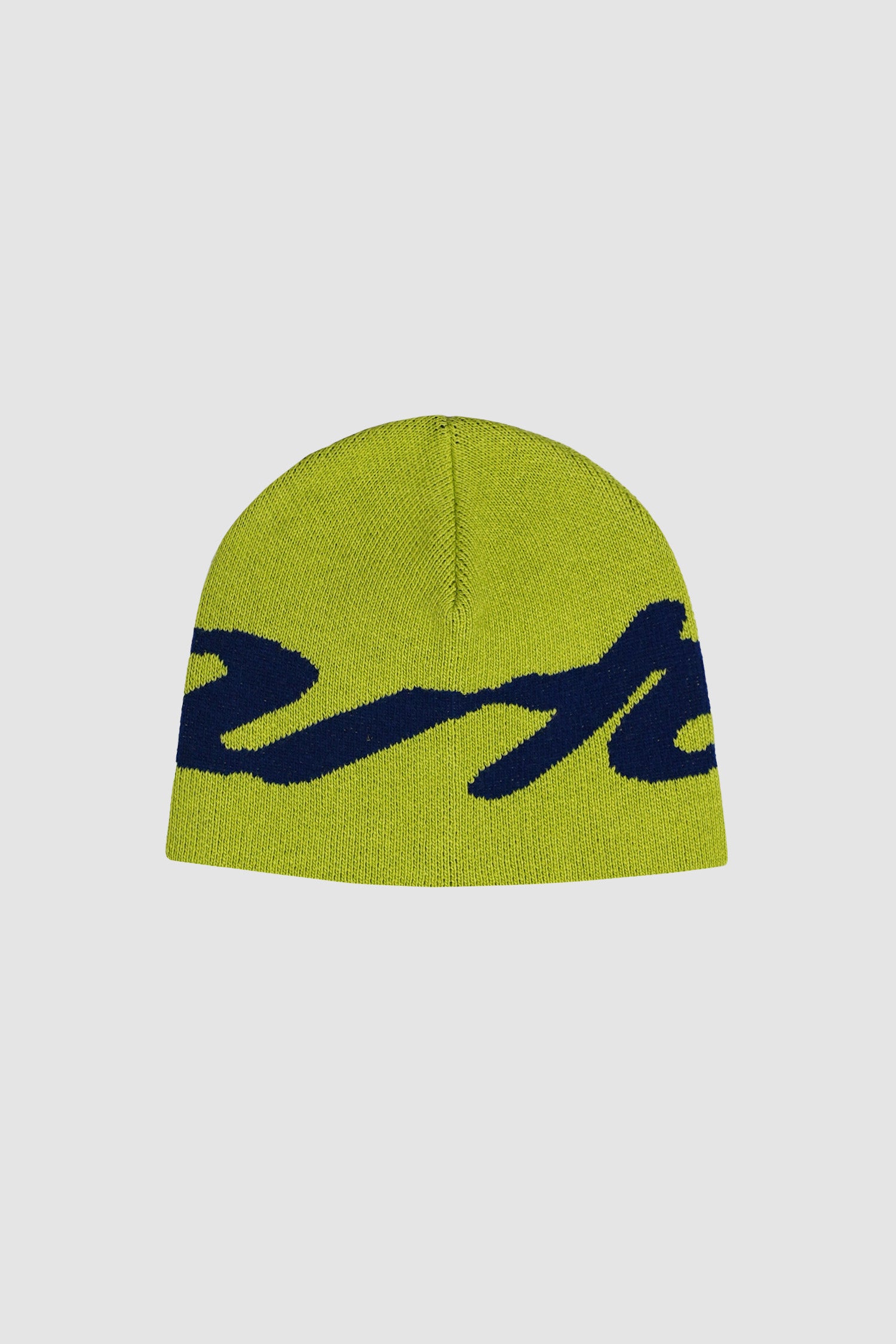 Big Logo Beanie in Light Green, front view